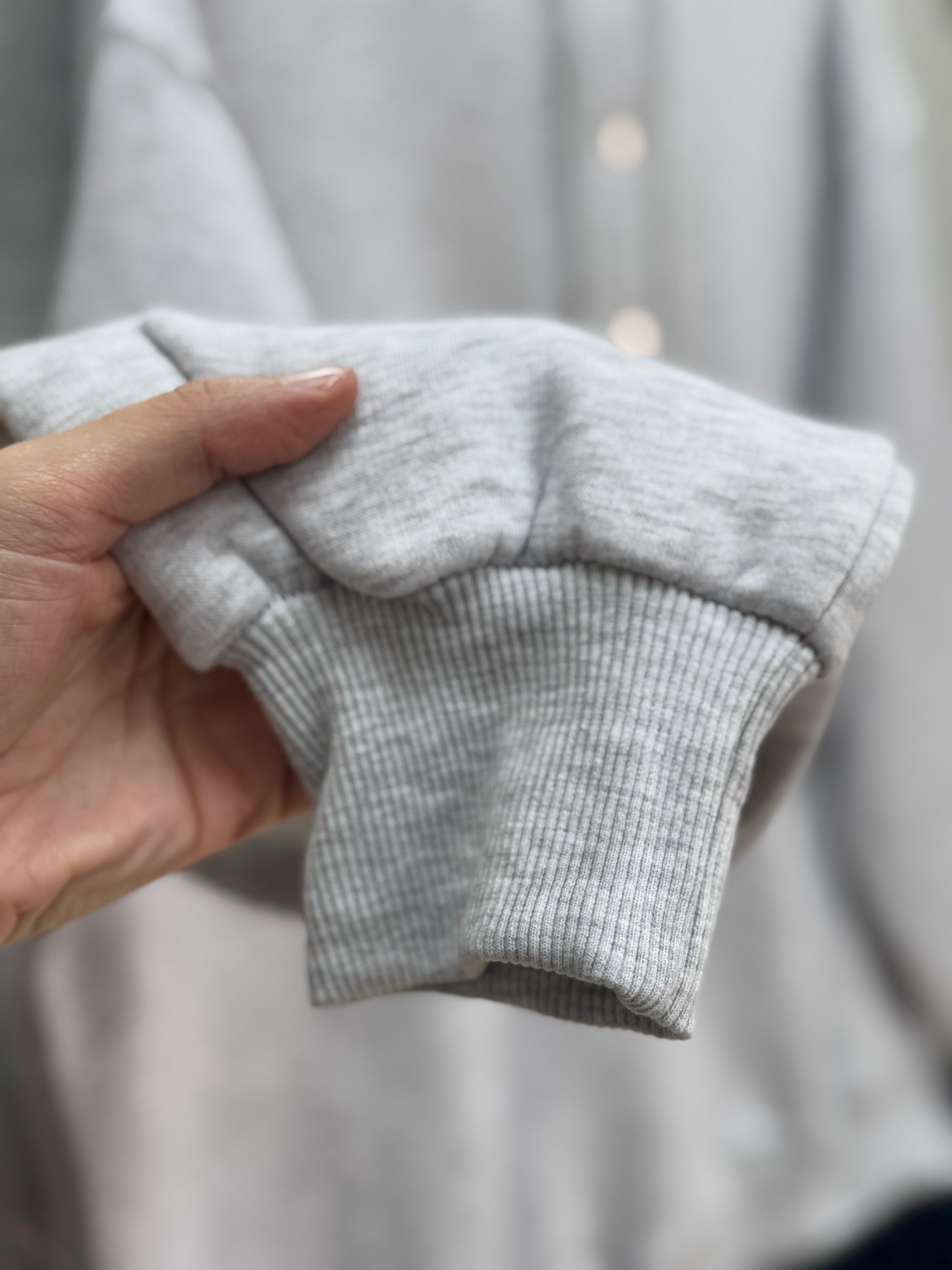 Dormora Kapşonlu Çıtçıtlı Üç İp Sweat-ZN5888 Gri