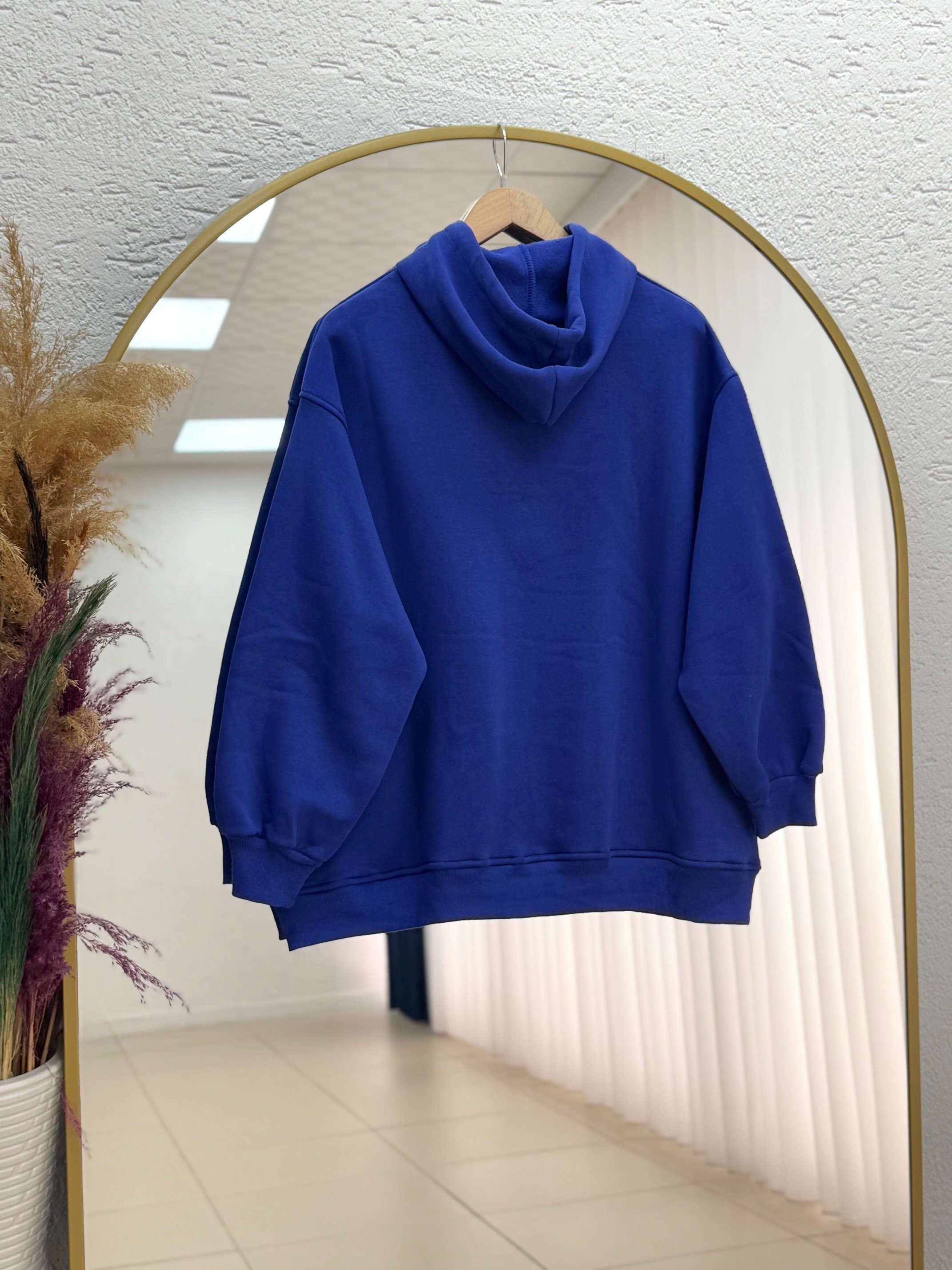 Dormora Kapşonlu Çıtçıtlı Üç İp Sweat-ZN5888 Saks