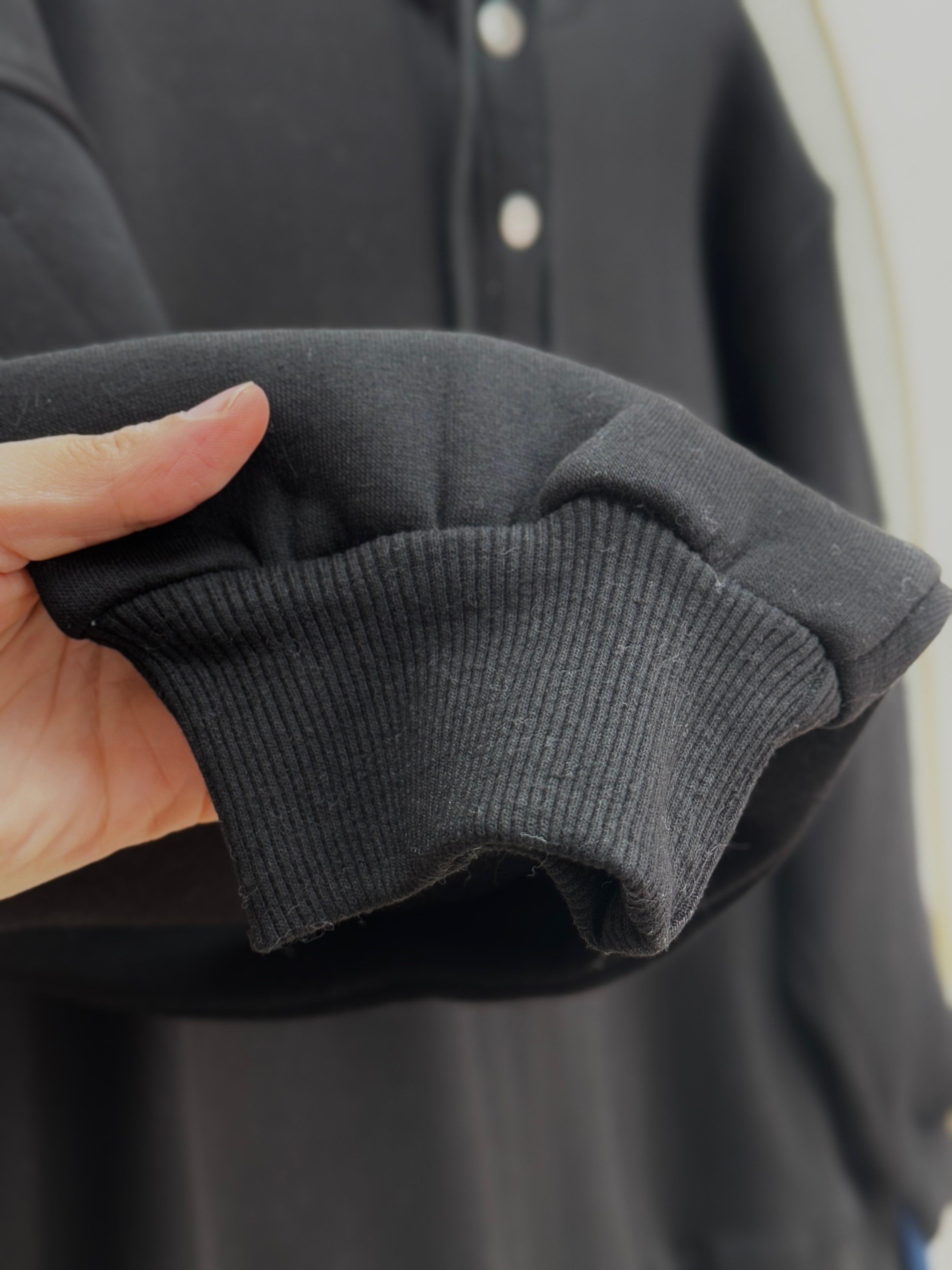 Dormora Kapşonlu Çıtçıtlı Üç İp Sweat-ZN5888 Siyah