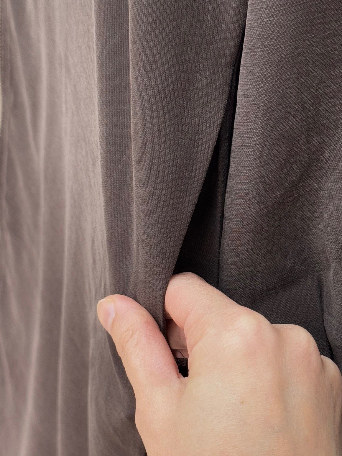 Doruna Yırtmaçlı Fermuarlı Kap-EU2992 Kahve