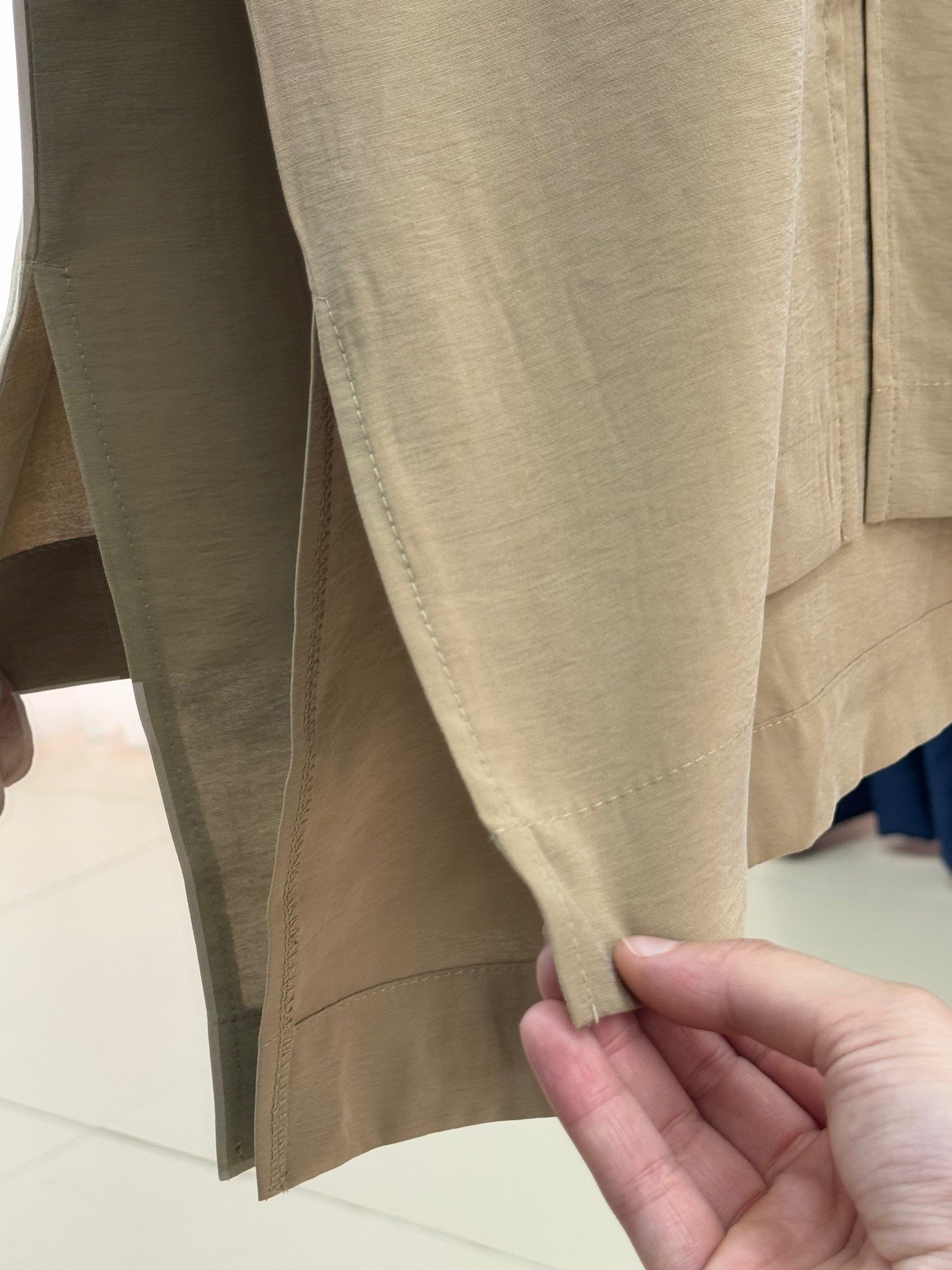 Doruna Yırtmaçlı Fermuarlı Kap-EU2992 Yağ Yeşili