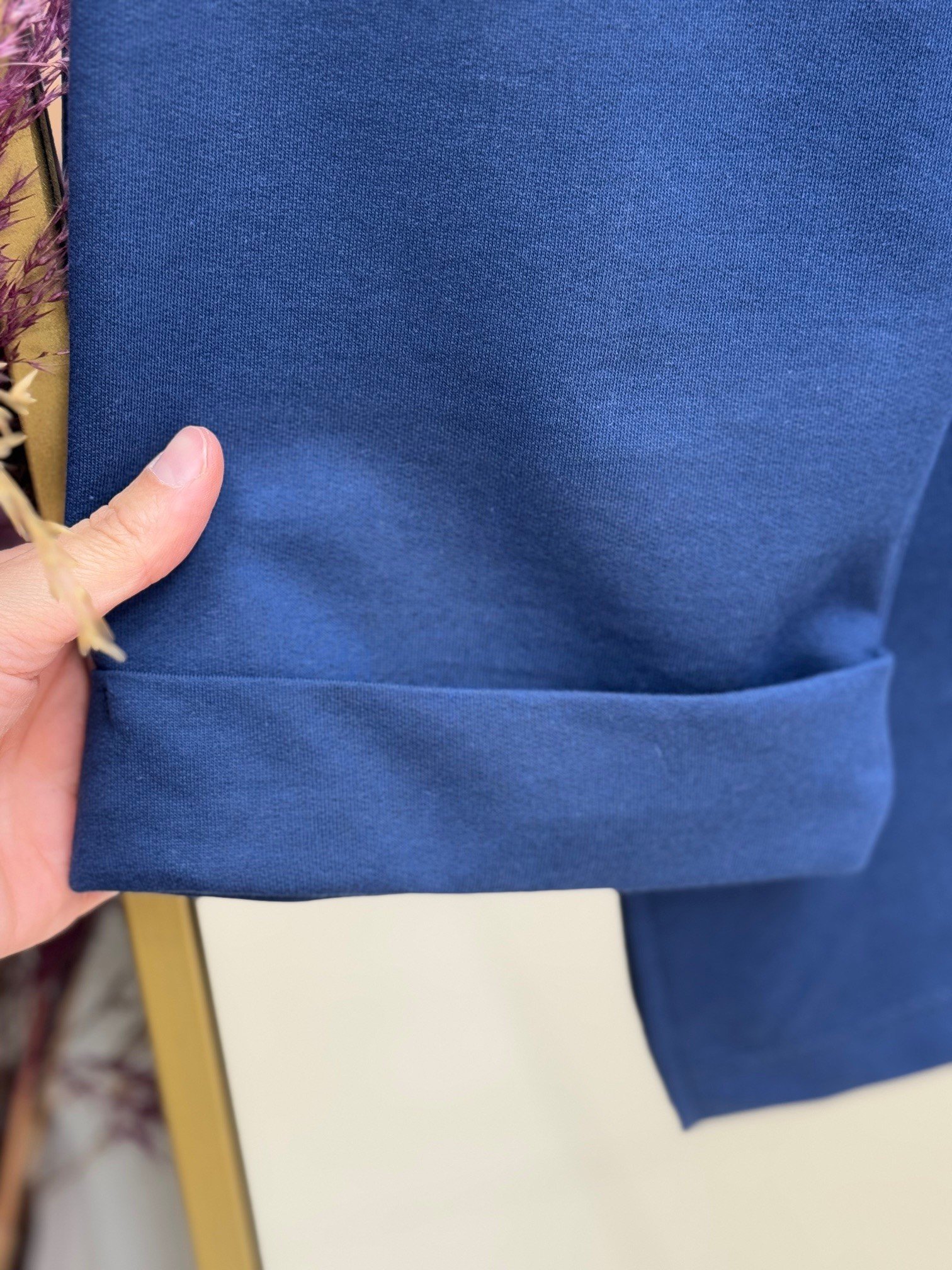 Doryla Kol Ucu Dikiş Detay Sweat-BN4498 Lacivert