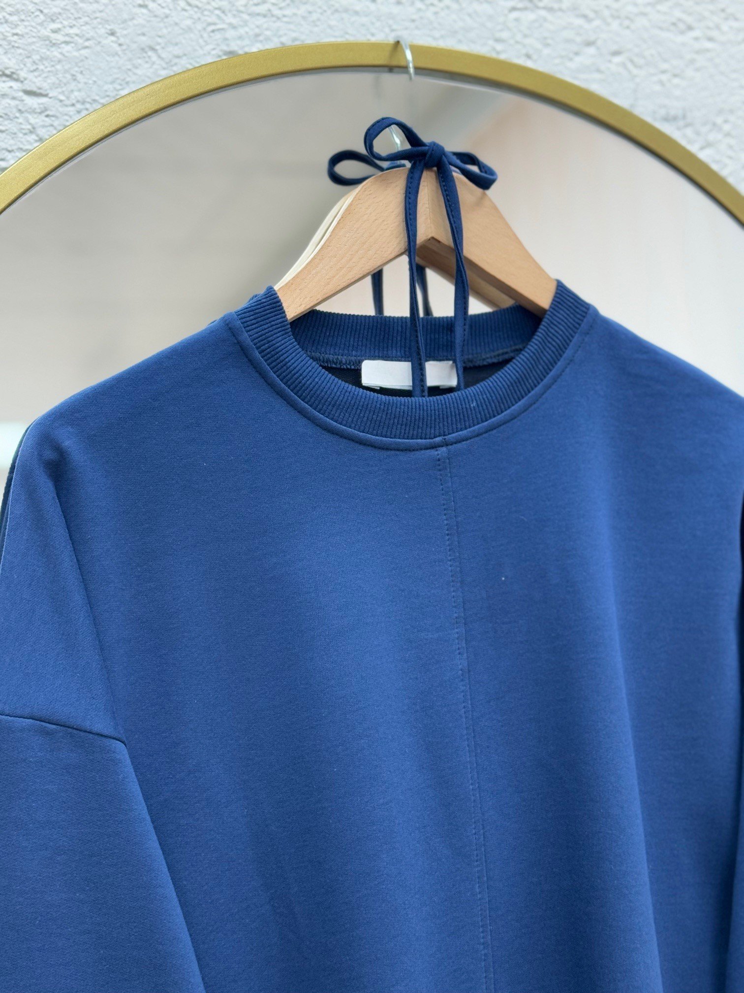 Doryla Kol Ucu Dikiş Detay Sweat-BN4498 Lacivert
