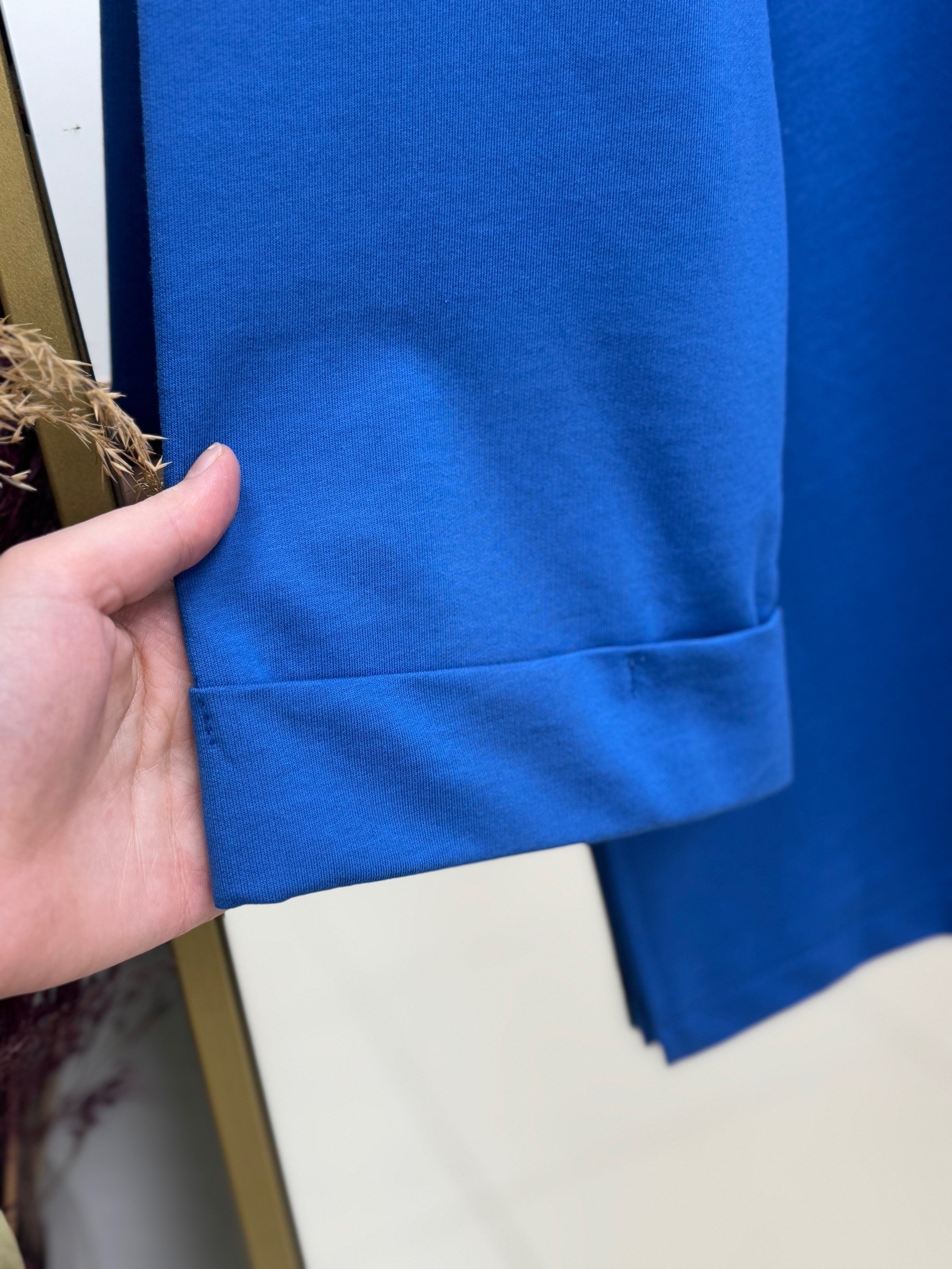 Doryla Kol Ucu Dikiş Detay Sweat-BN4498 İndigo
