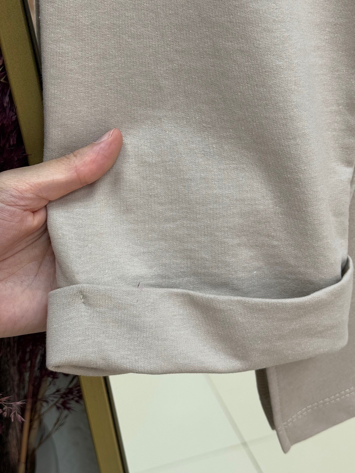 Doryla Kol Ucu Dikiş Detay Sweat-BN4498 Taş
