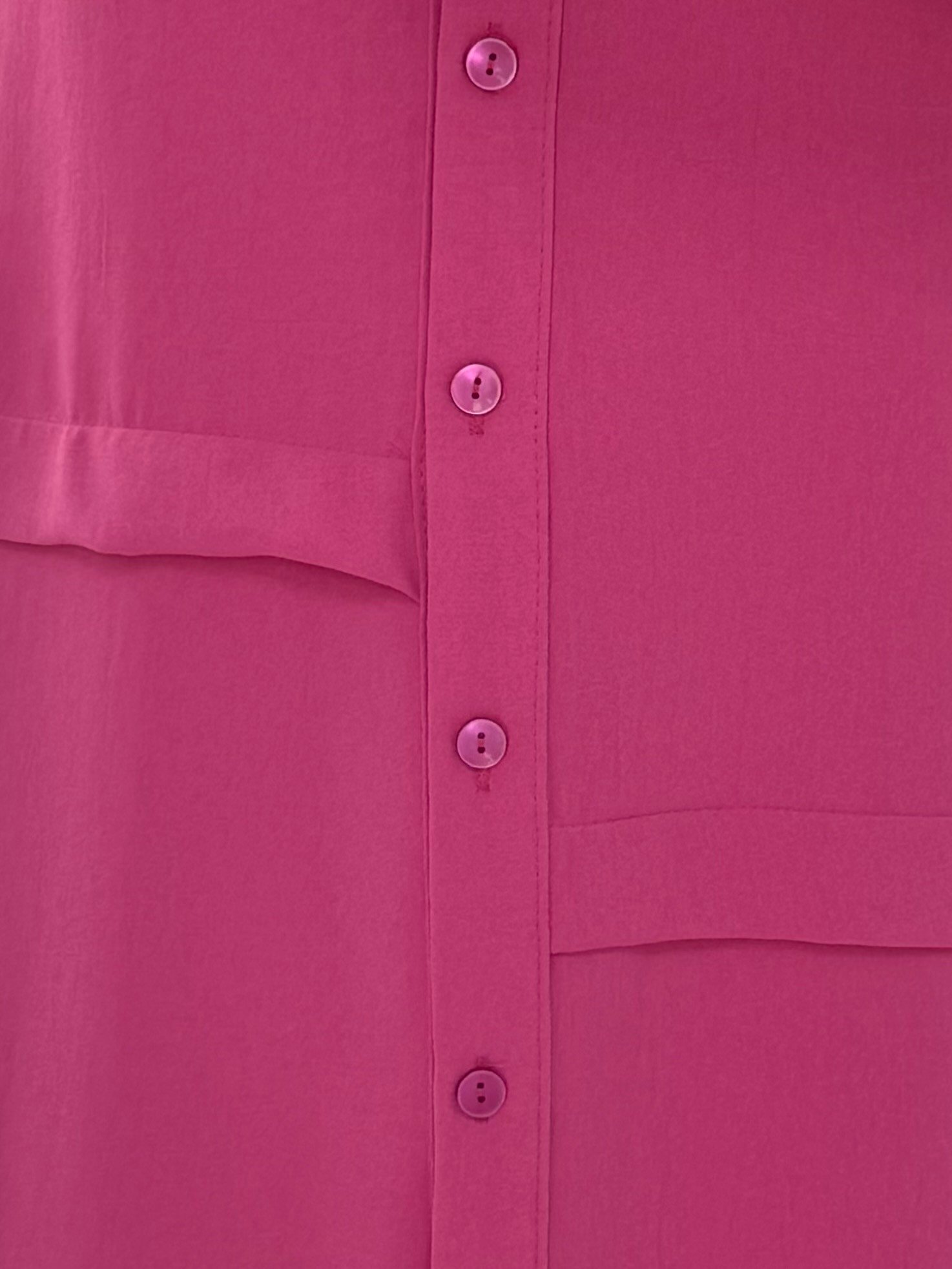 Eda Önleri Pileli Linda Tunik-EL1173 Fuşya