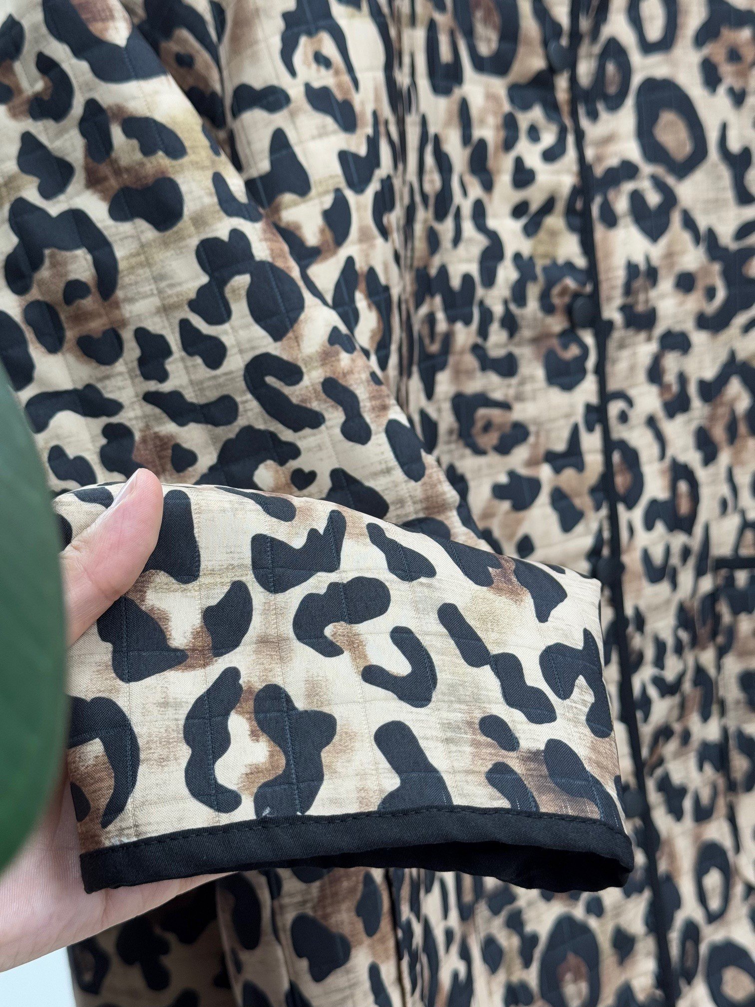 Elique Çıtçıtlı Çift Cepli Desenli Ceket-BN4325 Leopar