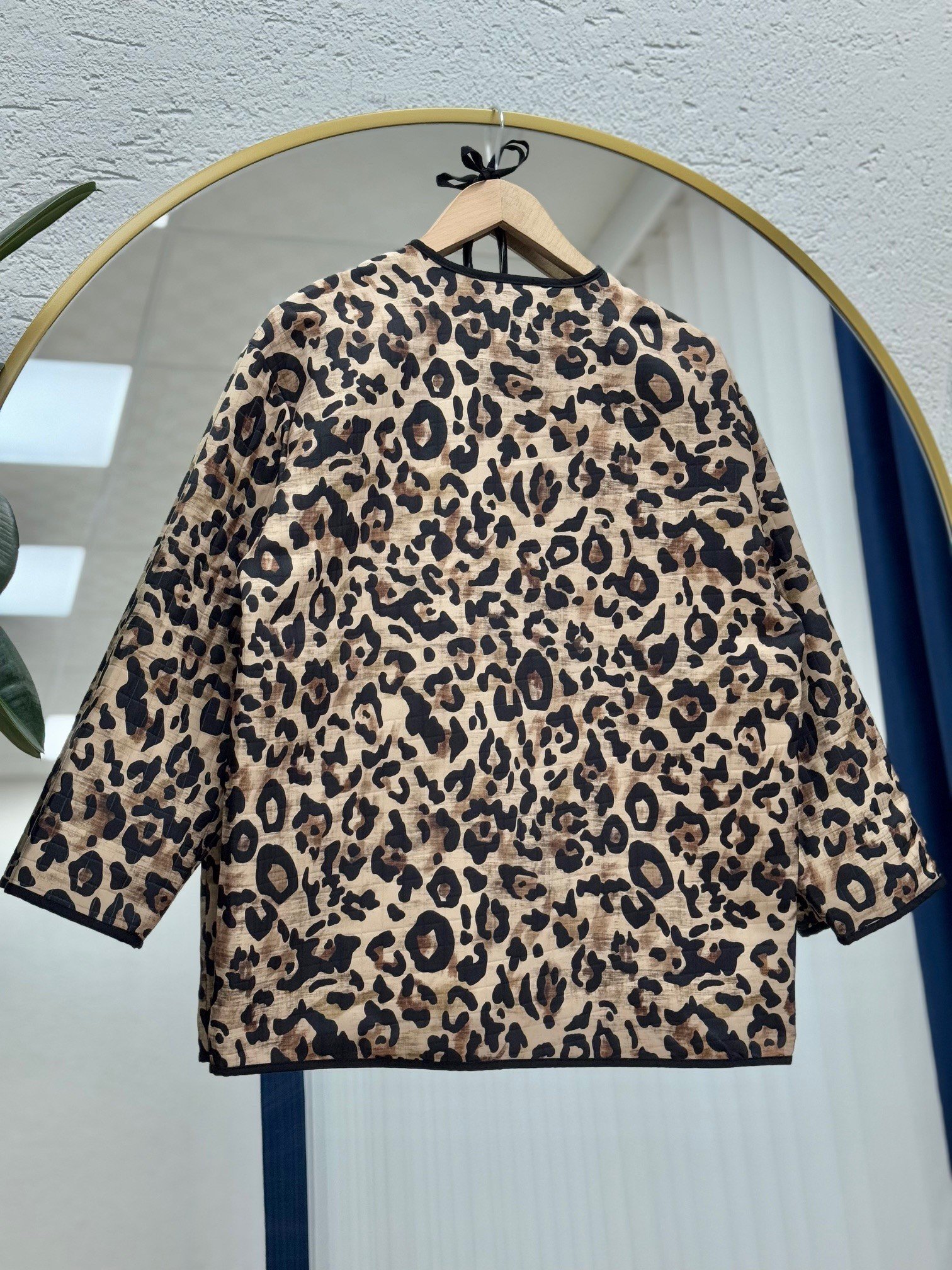 Elique Çıtçıtlı Çift Cepli Desenli Ceket-BN4325 Leopar