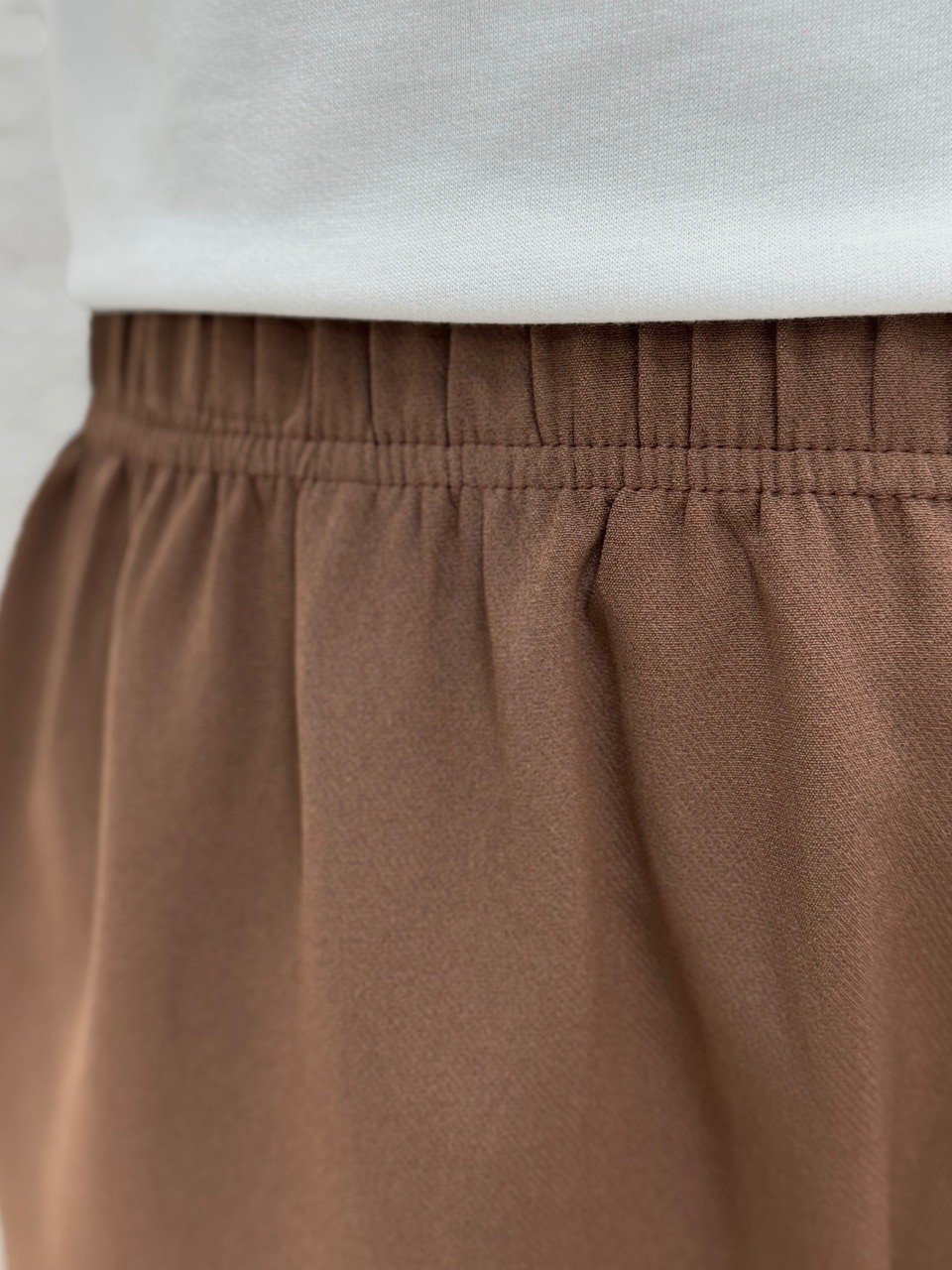 Emine Çift Bağcıklı Pantolonlu Takım-TN013 Kahve