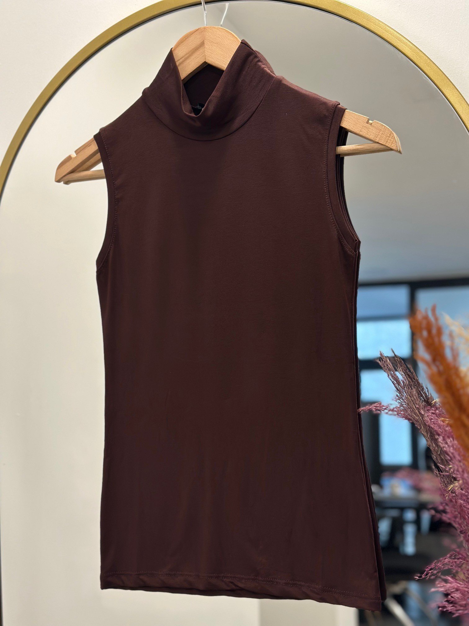 Esen Yarım Balıkçı Sıfır Kol Badi-EE135 Kahve