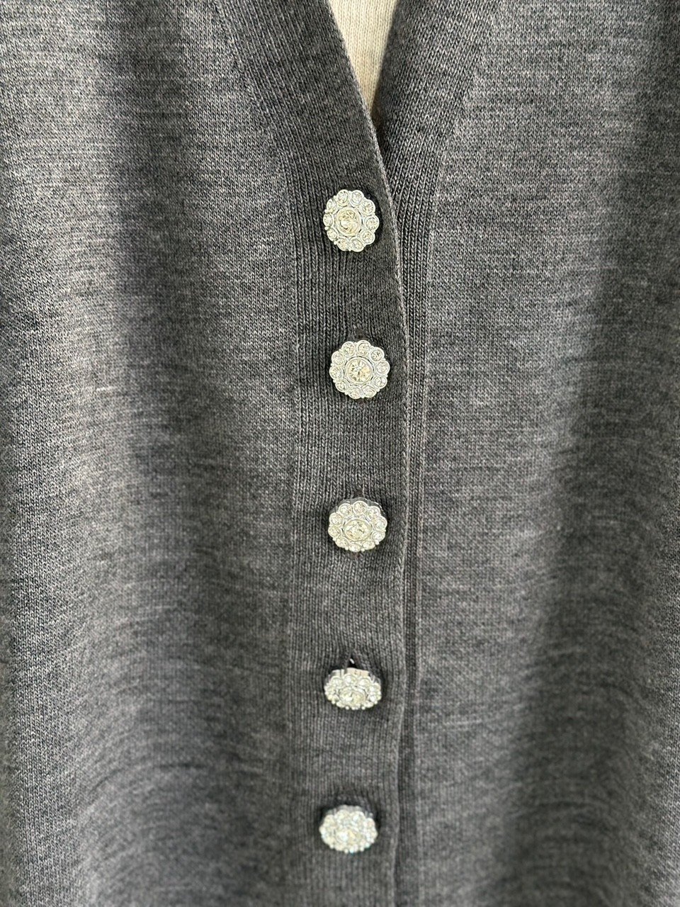 Evin 7 Papatya Düğmeli Hırka-Zİ6183 Antrasit