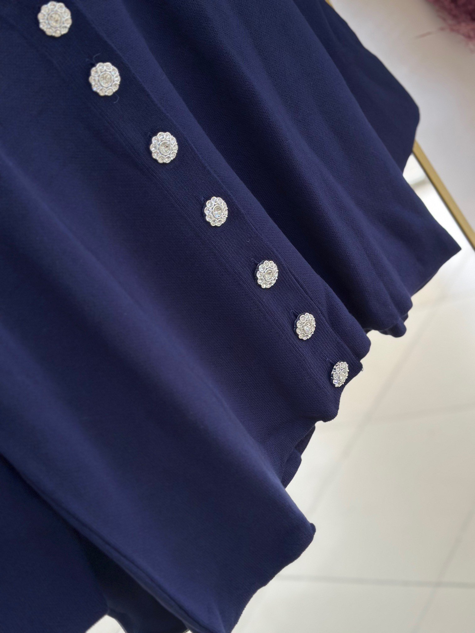 Evin 7 Papatya Düğmeli Hırka-Zİ6183 Lacivert