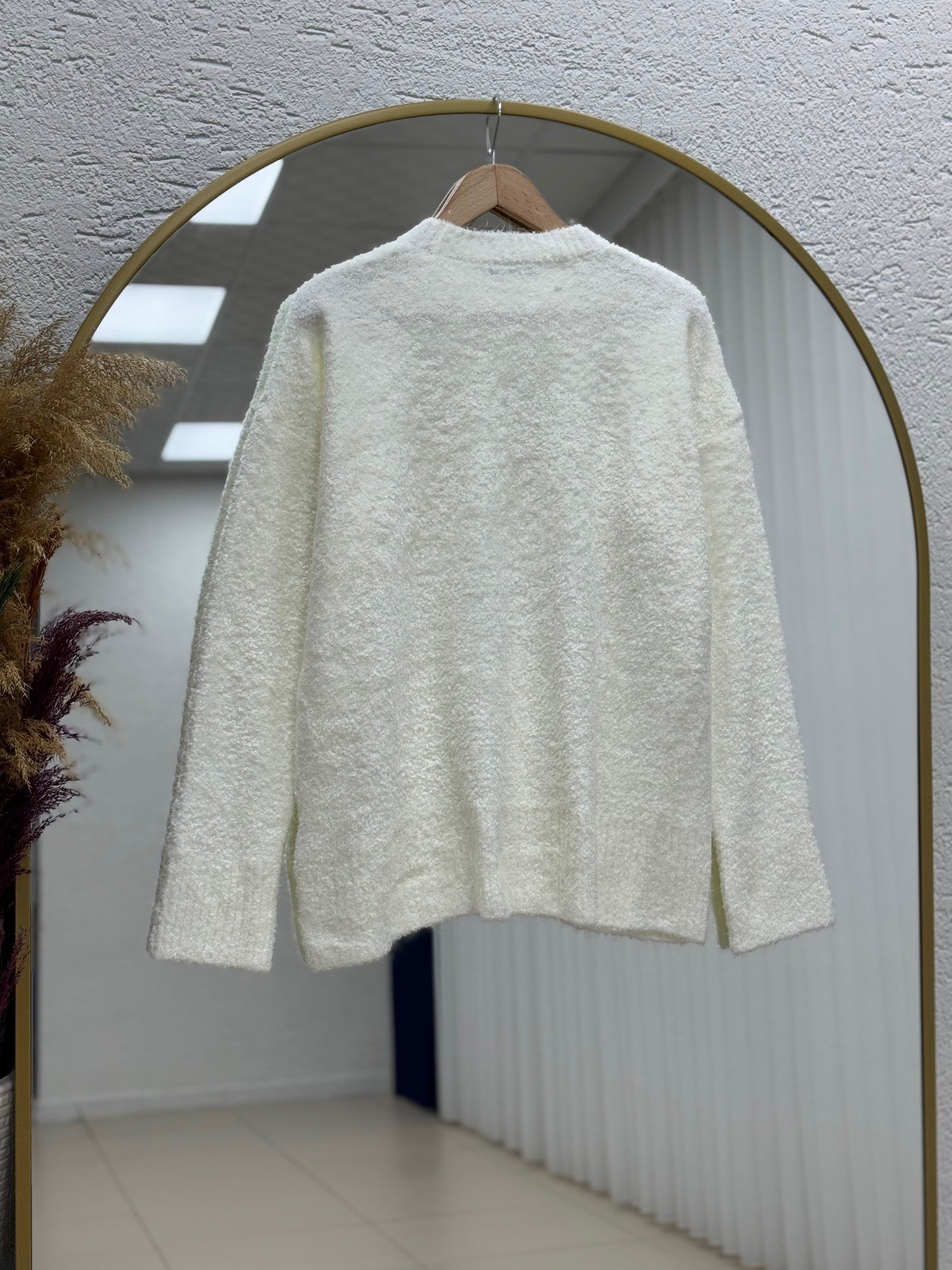 Ferita Peluş Kazak-Zİ6222 Ekru