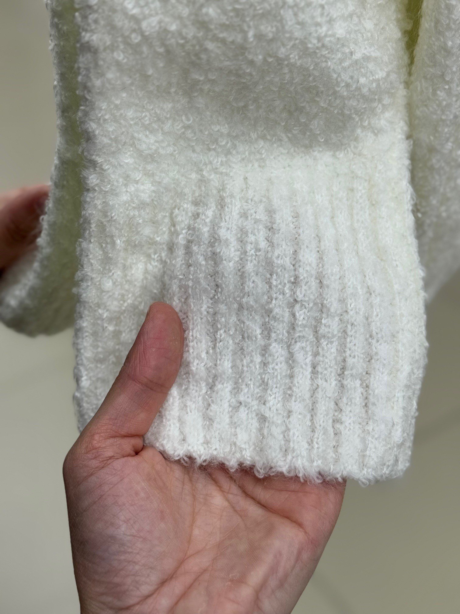 Ferita Peluş Kazak-Zİ6222 Ekru