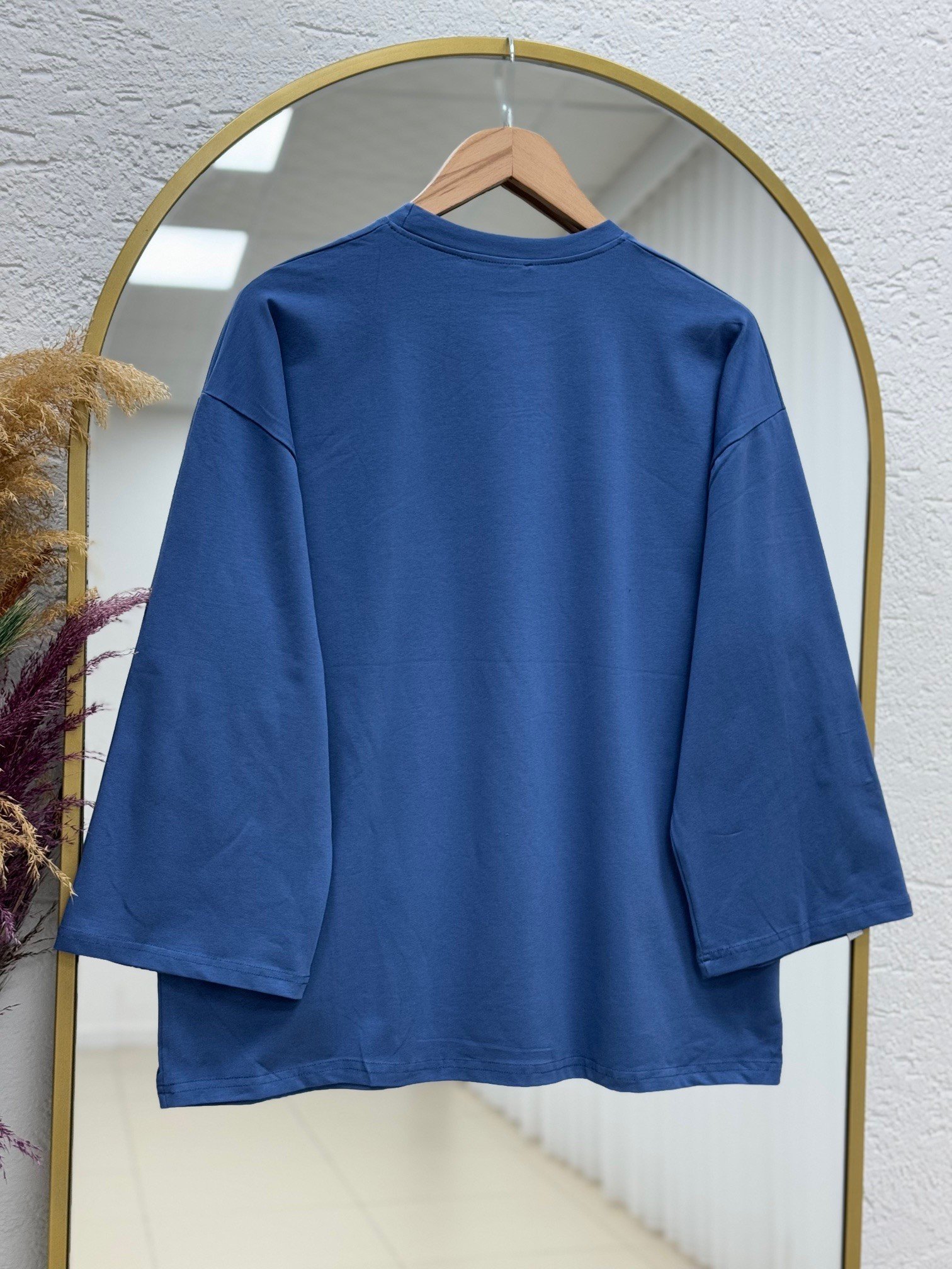 Gavoria Düz Penye Tunik-MA7451 İndigo