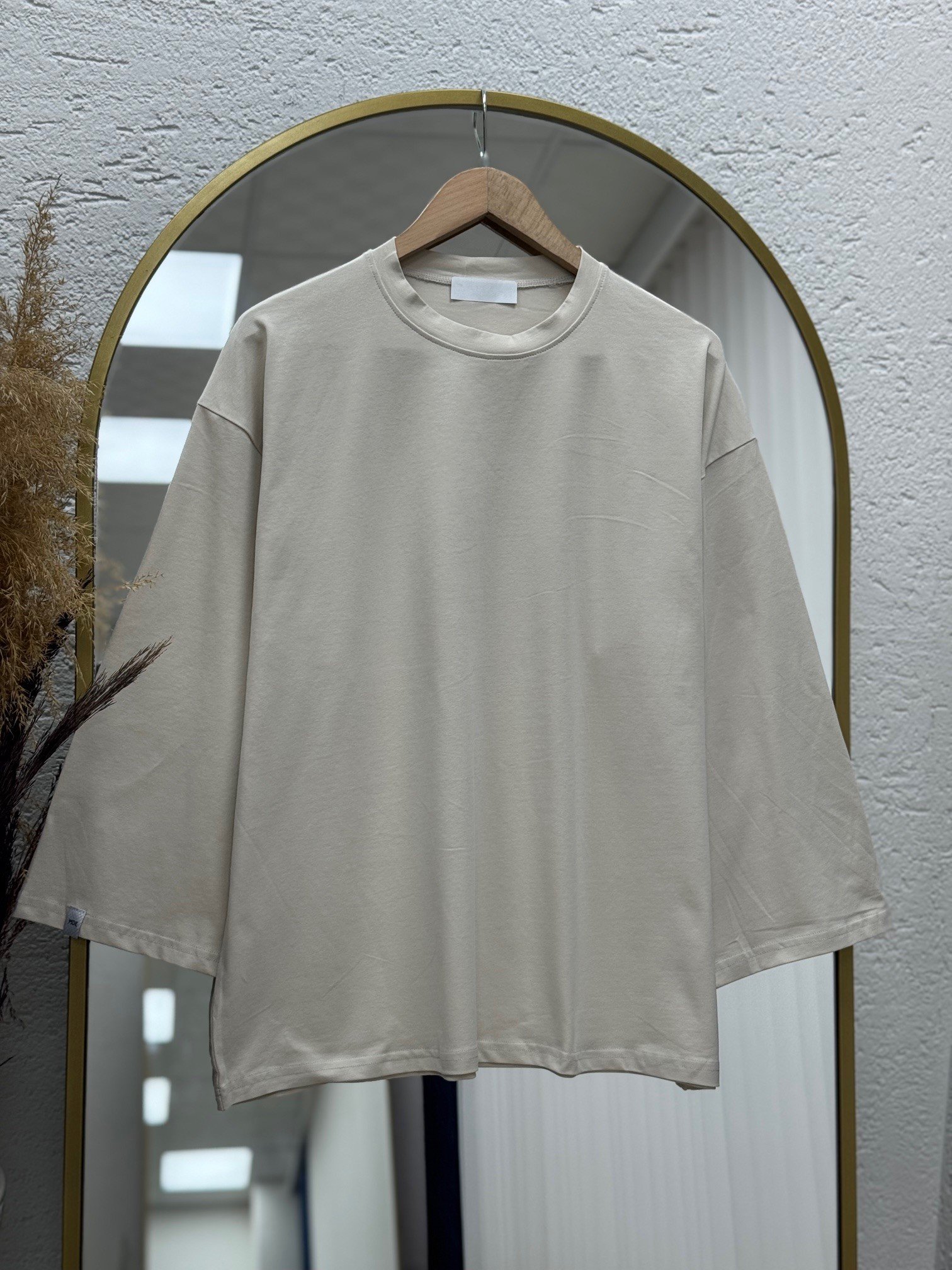 Gavoria Düz Penye Tunik-MA7451 Taş