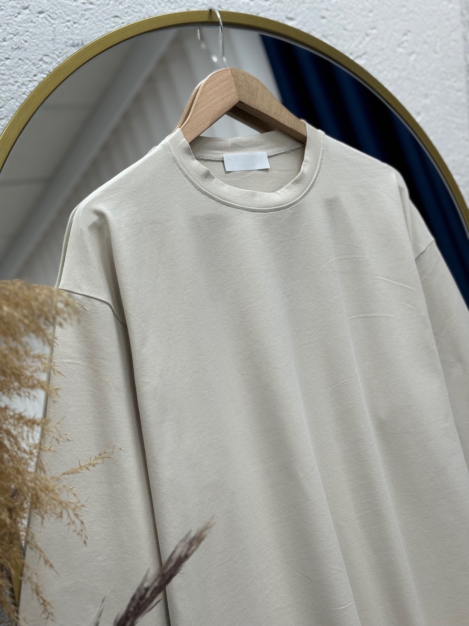 Gavoria Düz Penye Tunik-MA7451 Taş