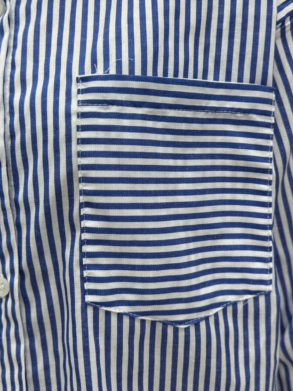 Gizem Yaka Bağlamalı Çizgili Gömlek-MF455 Ekru