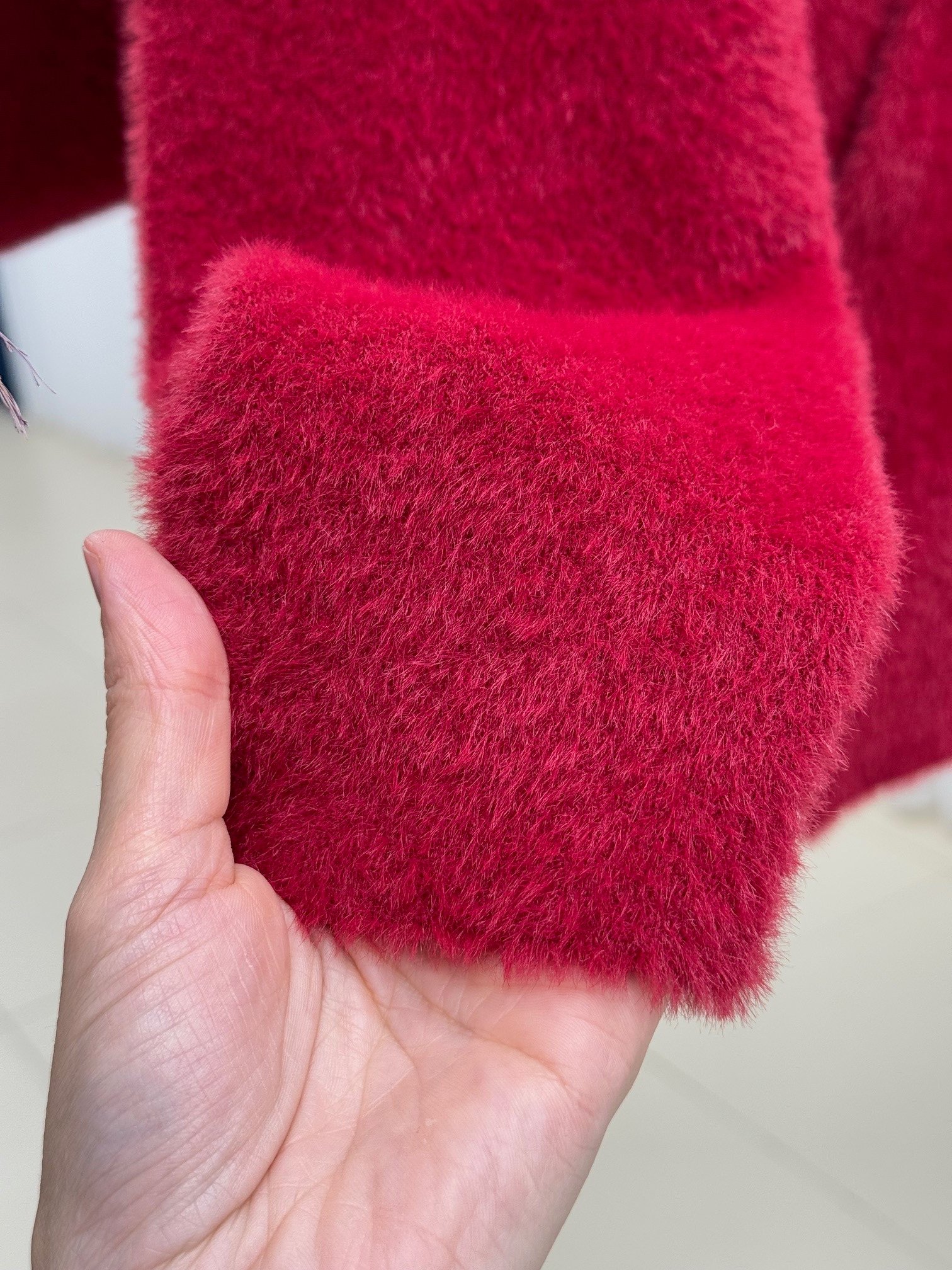 Golnaz Bağlamalı Sakallı Kruvaze Hırka-KR5031 Kırmızı