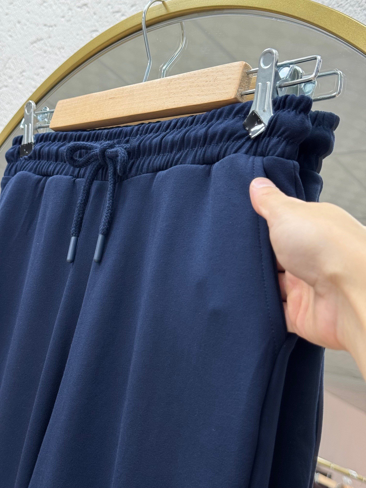 Karedra Paça Lastikli İki İp Eşofman-MT5685 Lacivert