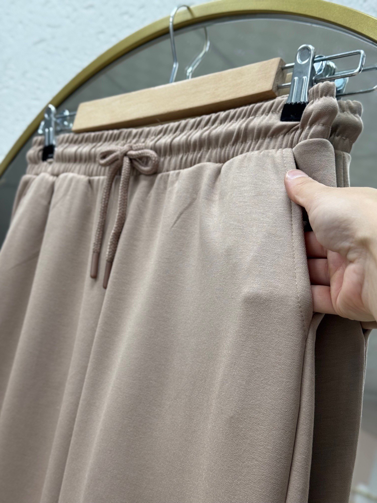 Karedra Paça Lastikli İki İp Eşofman-MT5685 Vizon