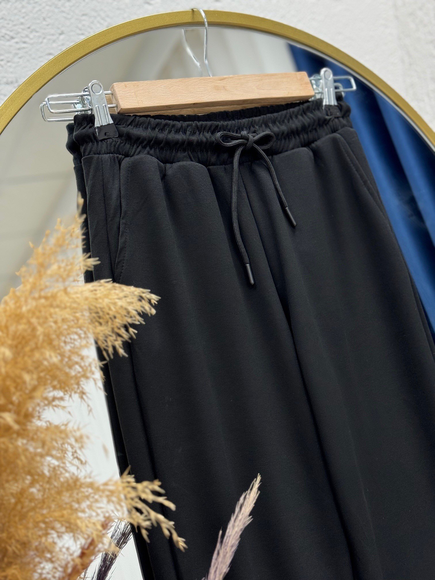 Karedra Paça Lastikli İki İp Eşofman-MT5685 Siyah