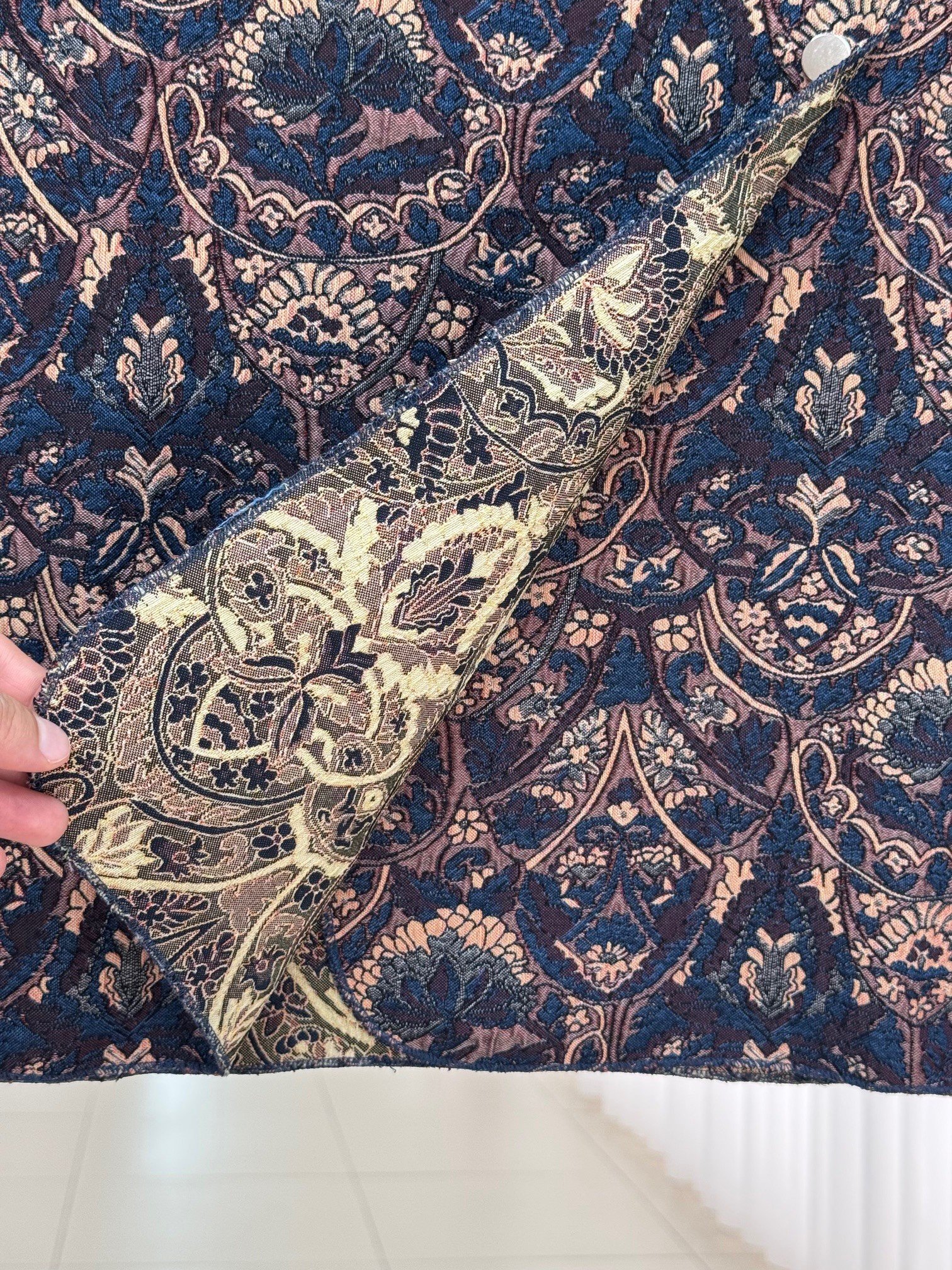 Karesia Etnik Desen Yelek-EU2954 Lacivert