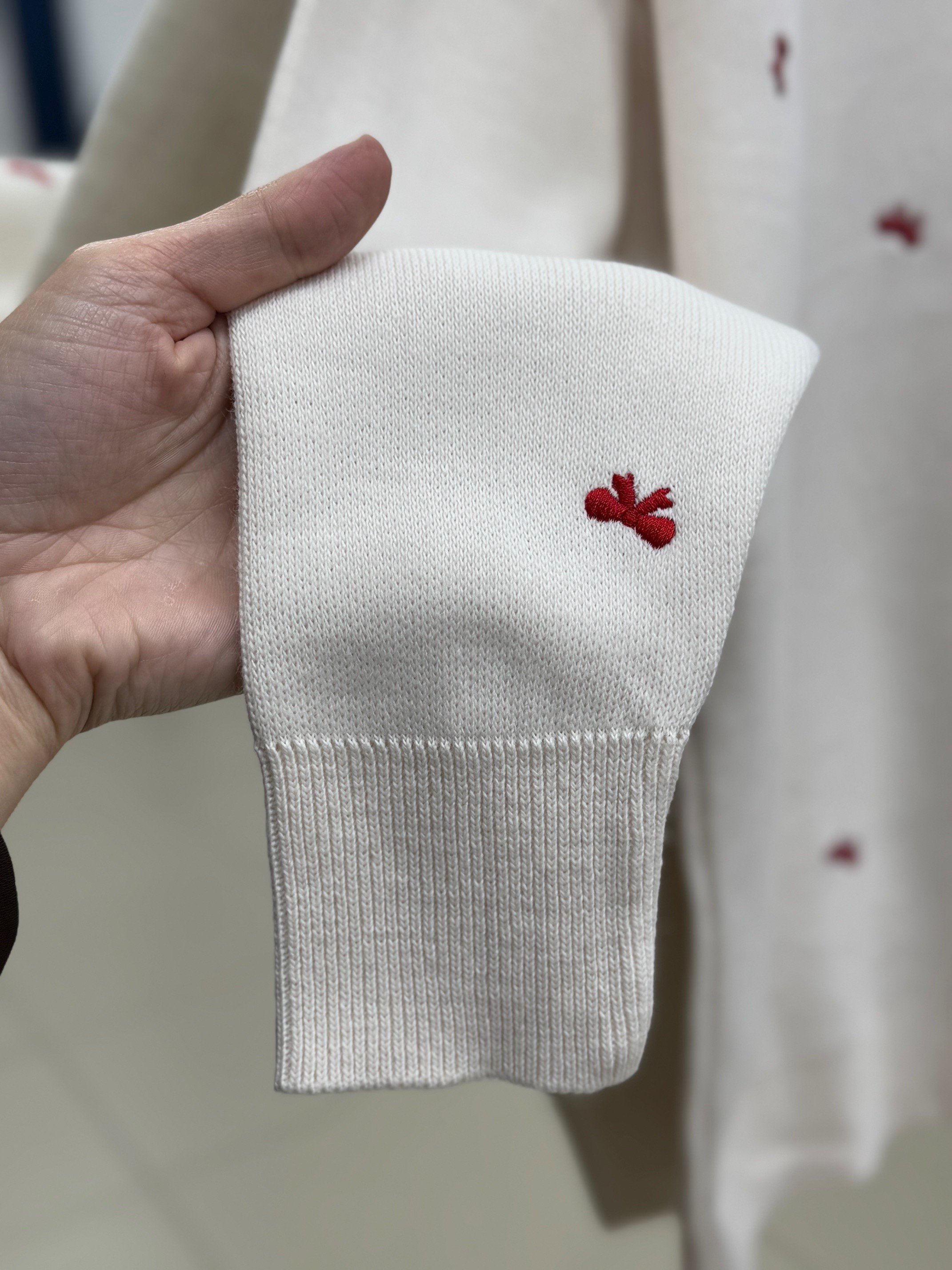 Karuna Fiyonk Detay Örme Kumaş Kazak-SY3251 Ekru