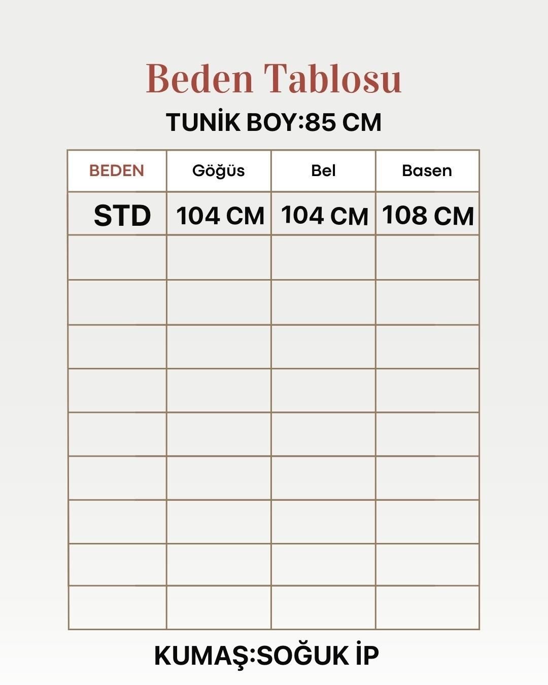 Lamisa Kolu Ve Altı Fitilli Soğuk İp Tunik-SY3191 Saks