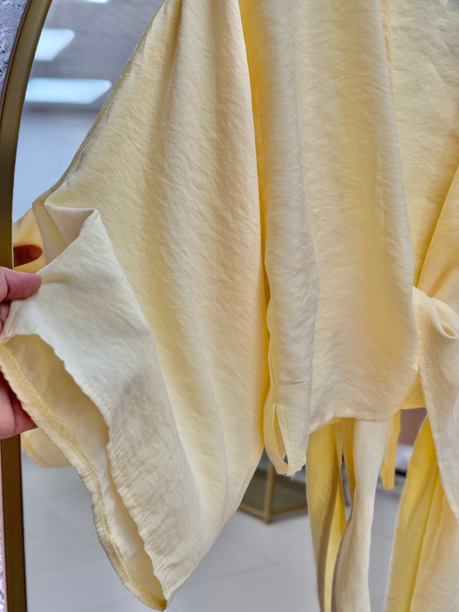 Lunique Eteği Katkatlı Bağlamalı Takım-EK630 Sarı