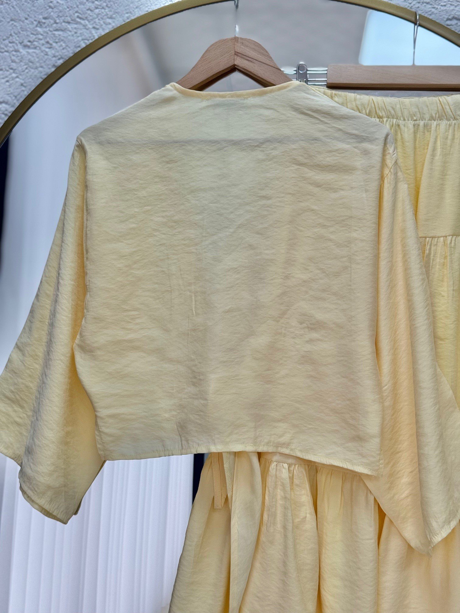 Lunique Eteği Katkatlı Bağlamalı Takım-EK630 Sarı