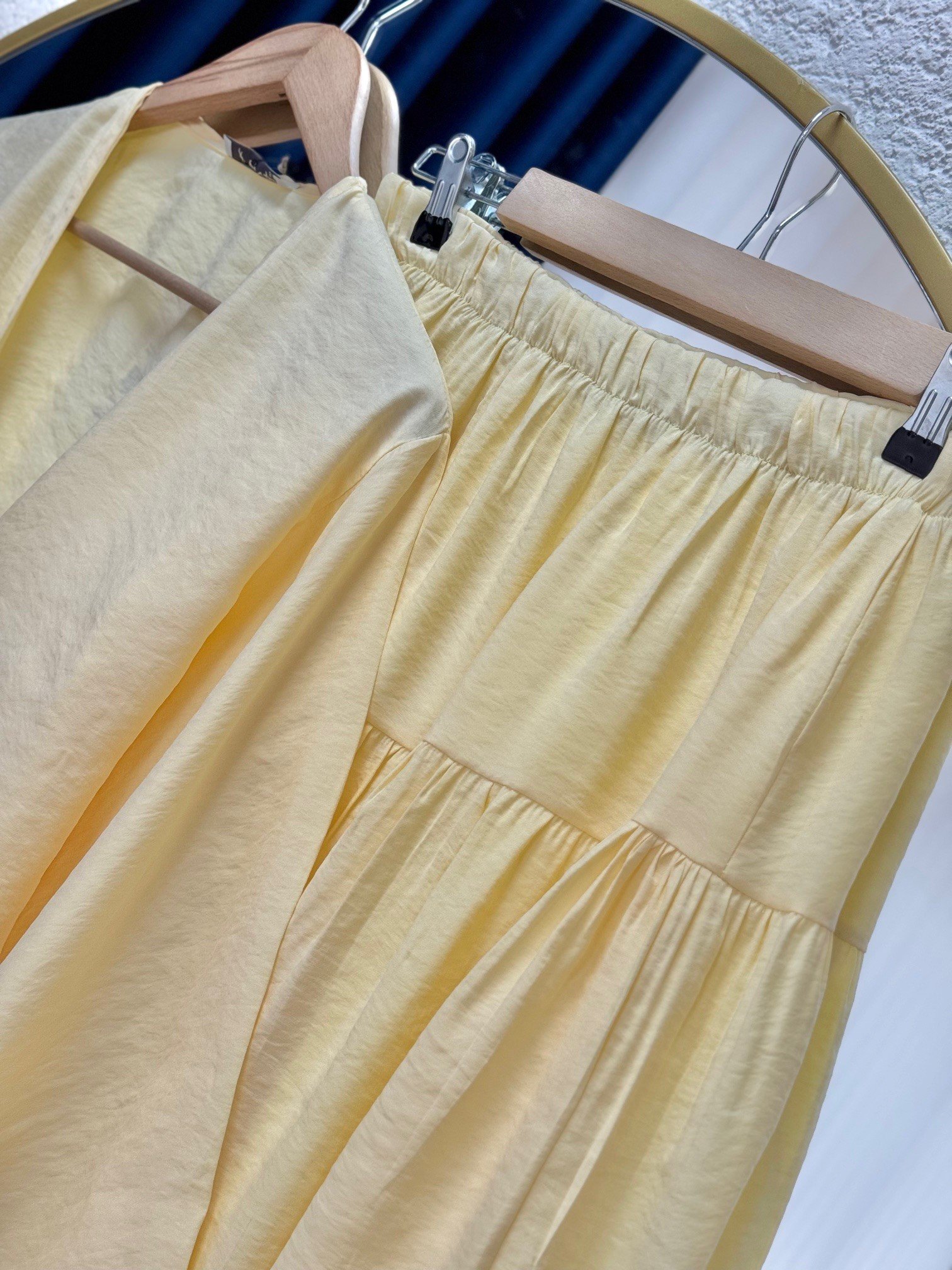 Lunique Eteği Katkatlı Bağlamalı Takım-EK630 Sarı