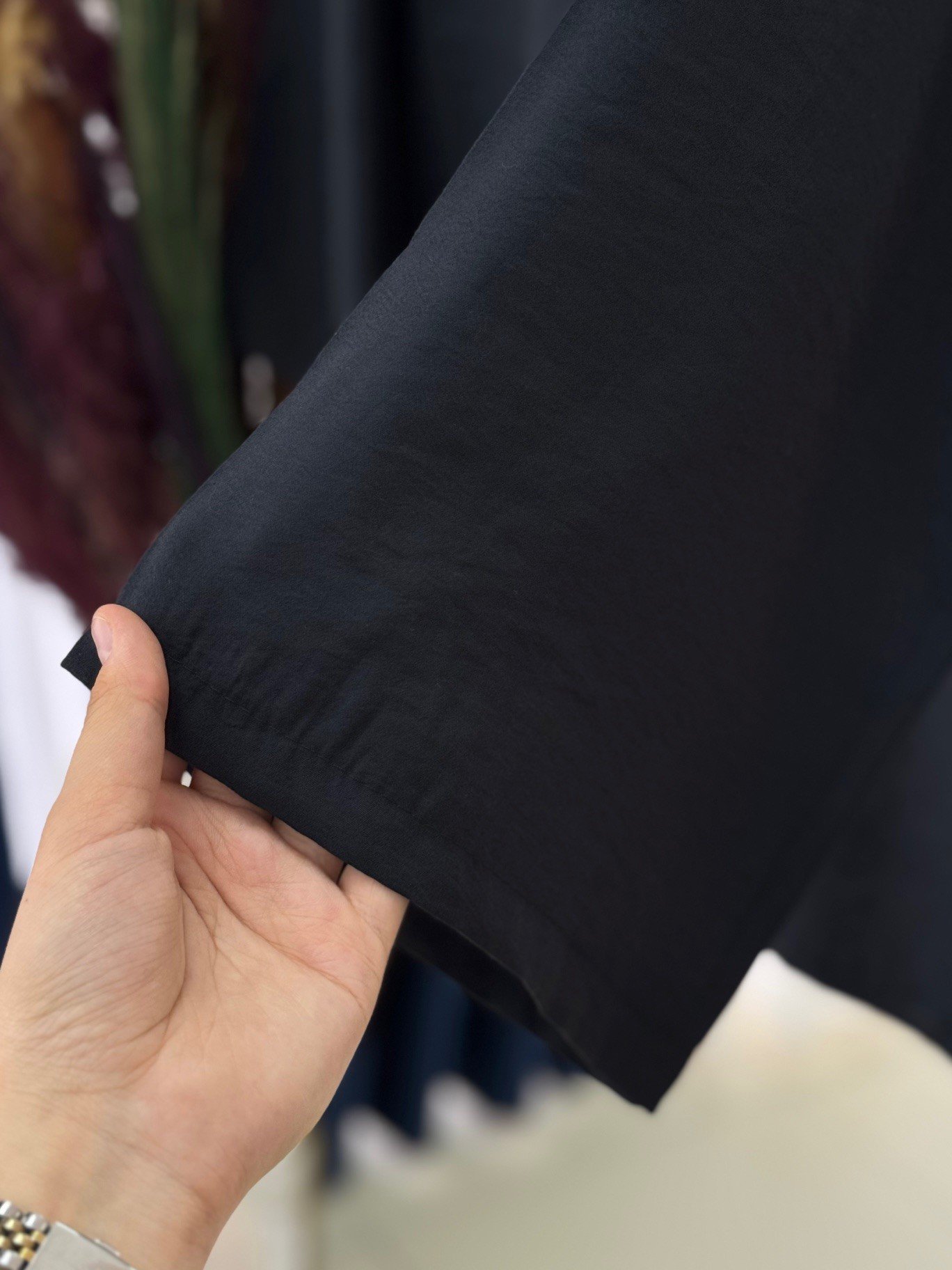 Marola Yırtmaçlı Tek Düğmeli Geniş Kol Ceket-MF215 Siyah