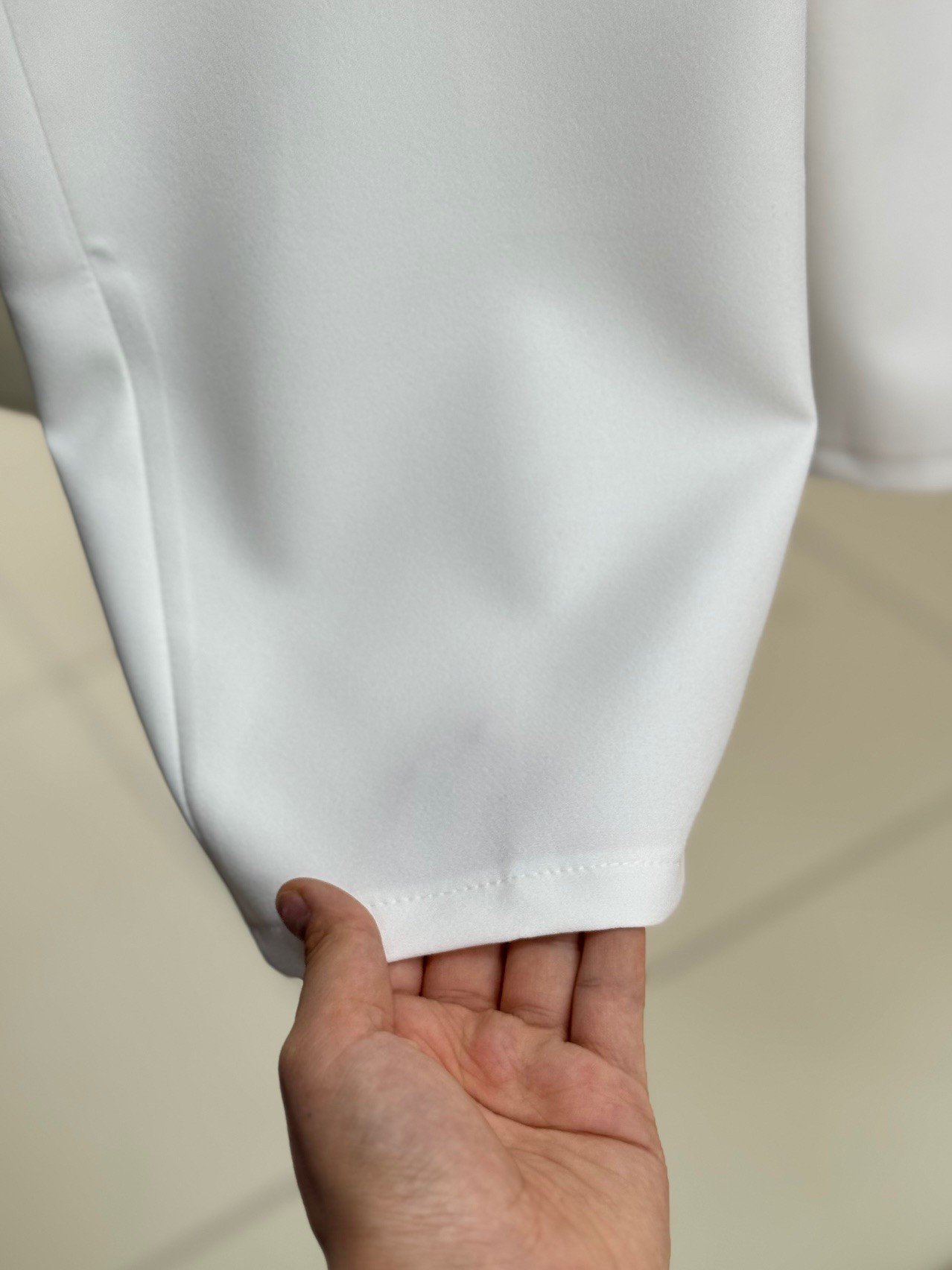 Melita Arka Kapaklı Havuç Paça Kemerli Pantolon-MT5018 Beyaz