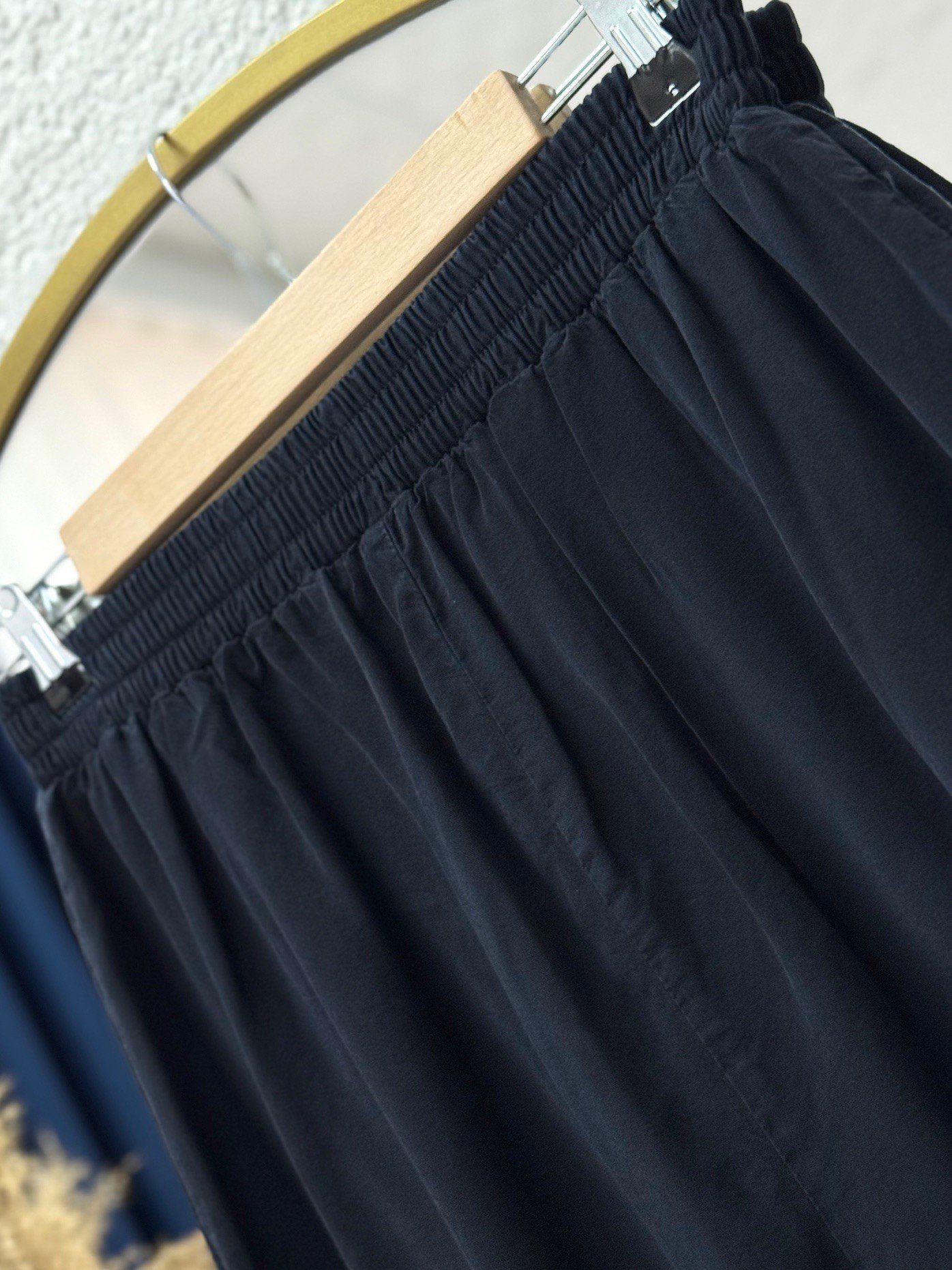 Meluna Relax Keten Pantolon-XE706 Lacivert