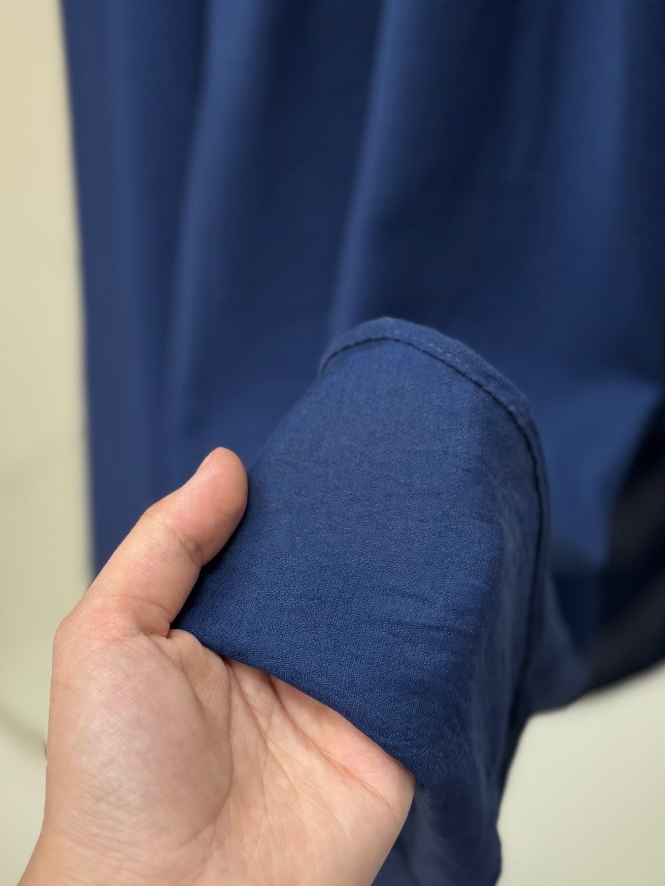 Mireva Yarım Patlı Beli Lastikli Elbise-AS4078 Lacivert