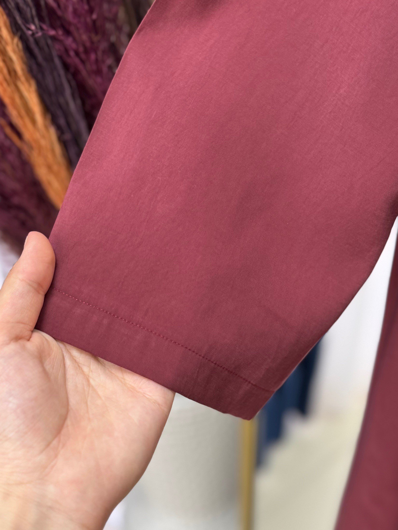 Mirisa Ceketli Bağlamalı Elbise-BN4462 Bordo
