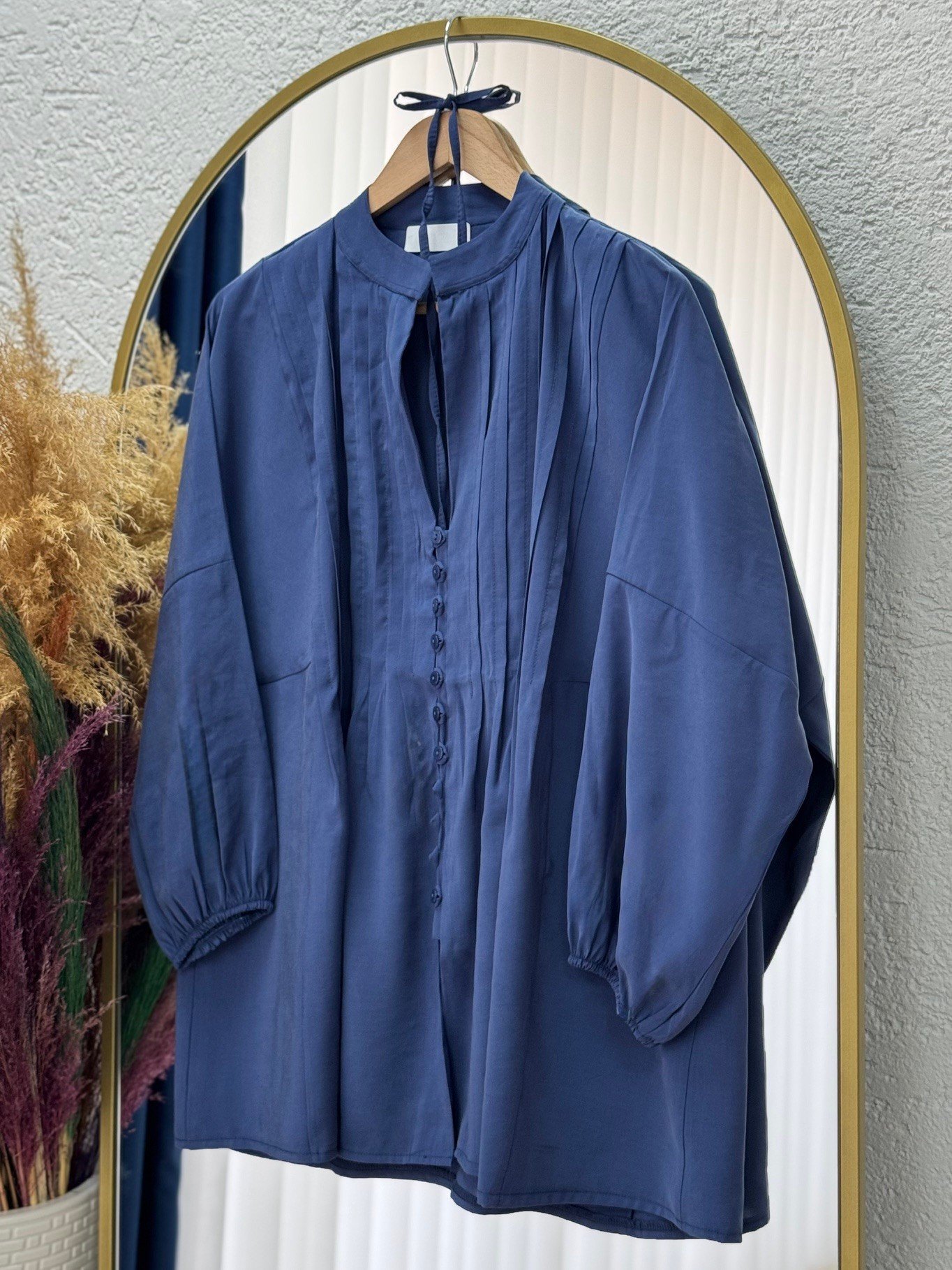 Miroria Cupra Model Nervürlü Gömlek-Çİ517.2 Lacivert