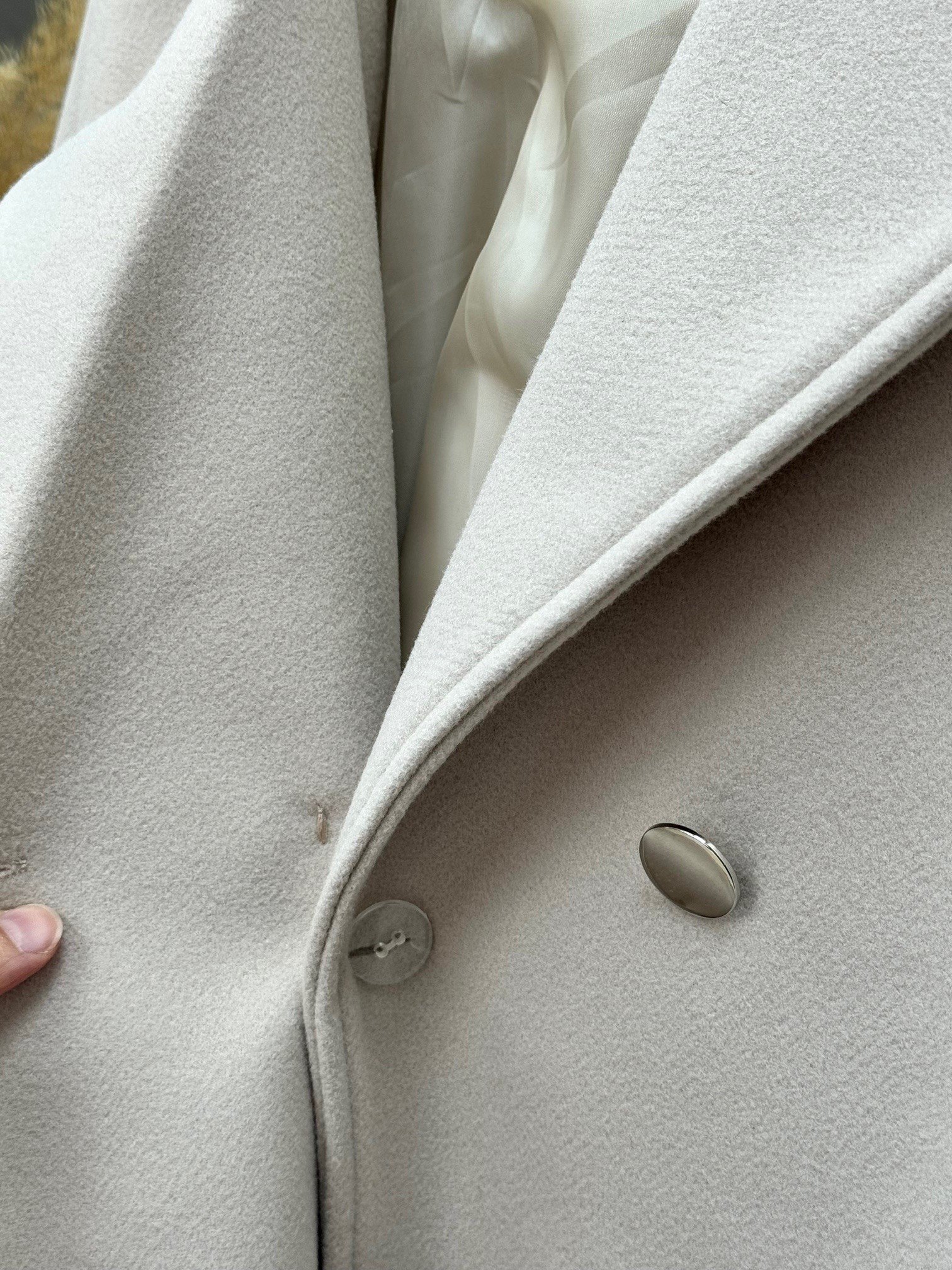 Nevuna Kolu Kemerli Metal Düğmeli Kısa Kaşe-Çİ921 Taş