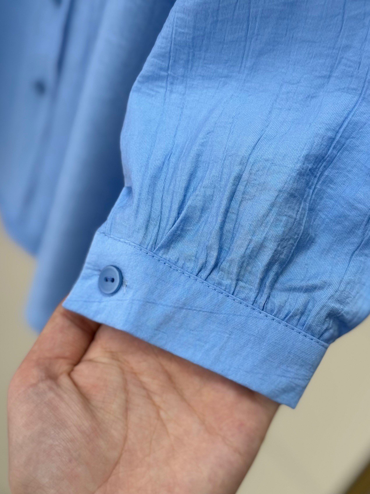 Nubona Önü Roba Detaylı Tunik-AS5897 Mavi