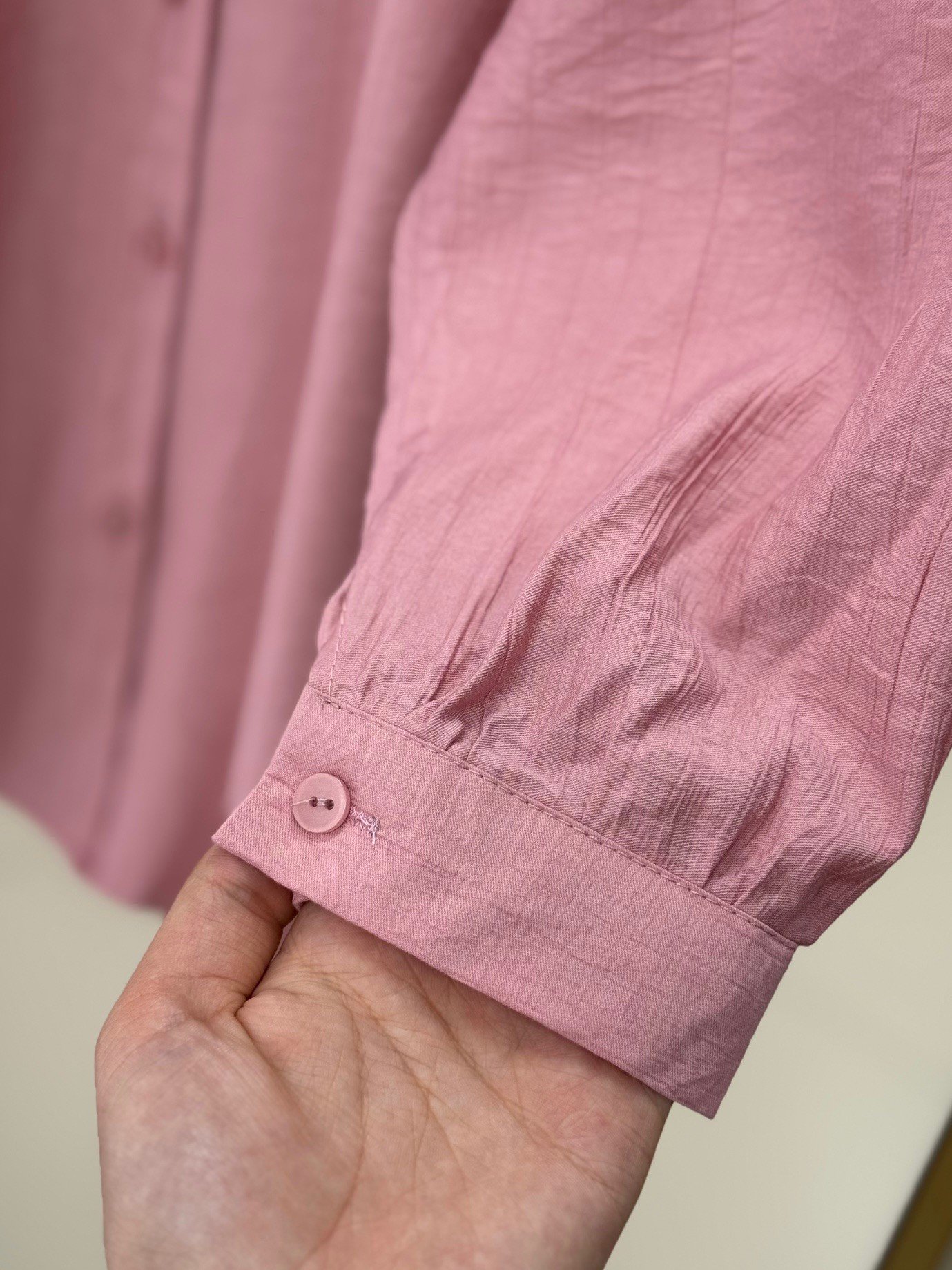 Nubona Önü Roba Detaylı Tunik-AS5897 Pembe