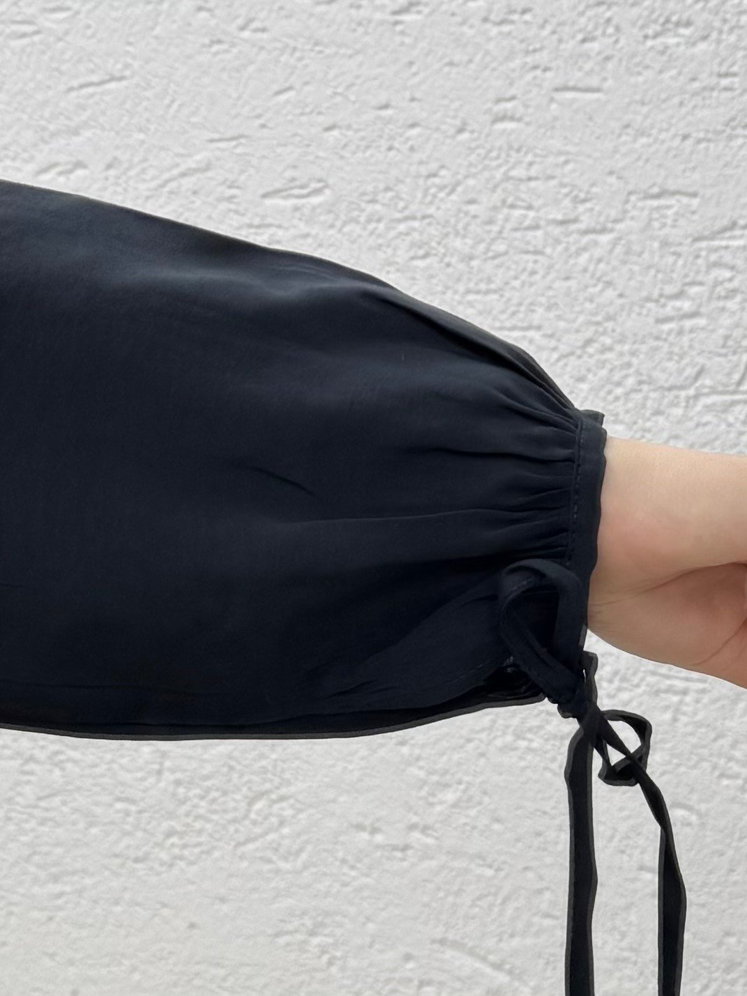 Orelira Nervür Dikiş Detaylı Gömlek-EU2959 Siyah