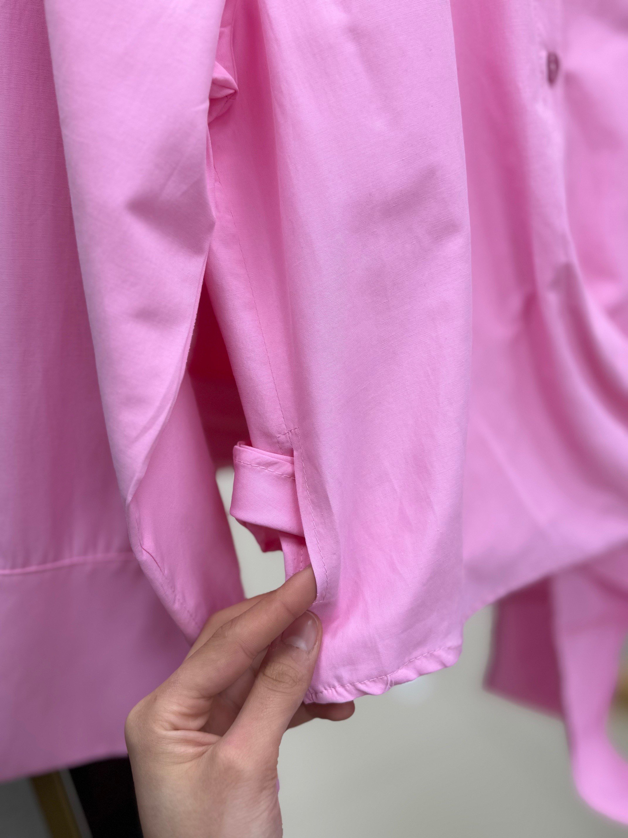 Pamira Belden Bağlamalı Gömlek-BN4205 Pembe