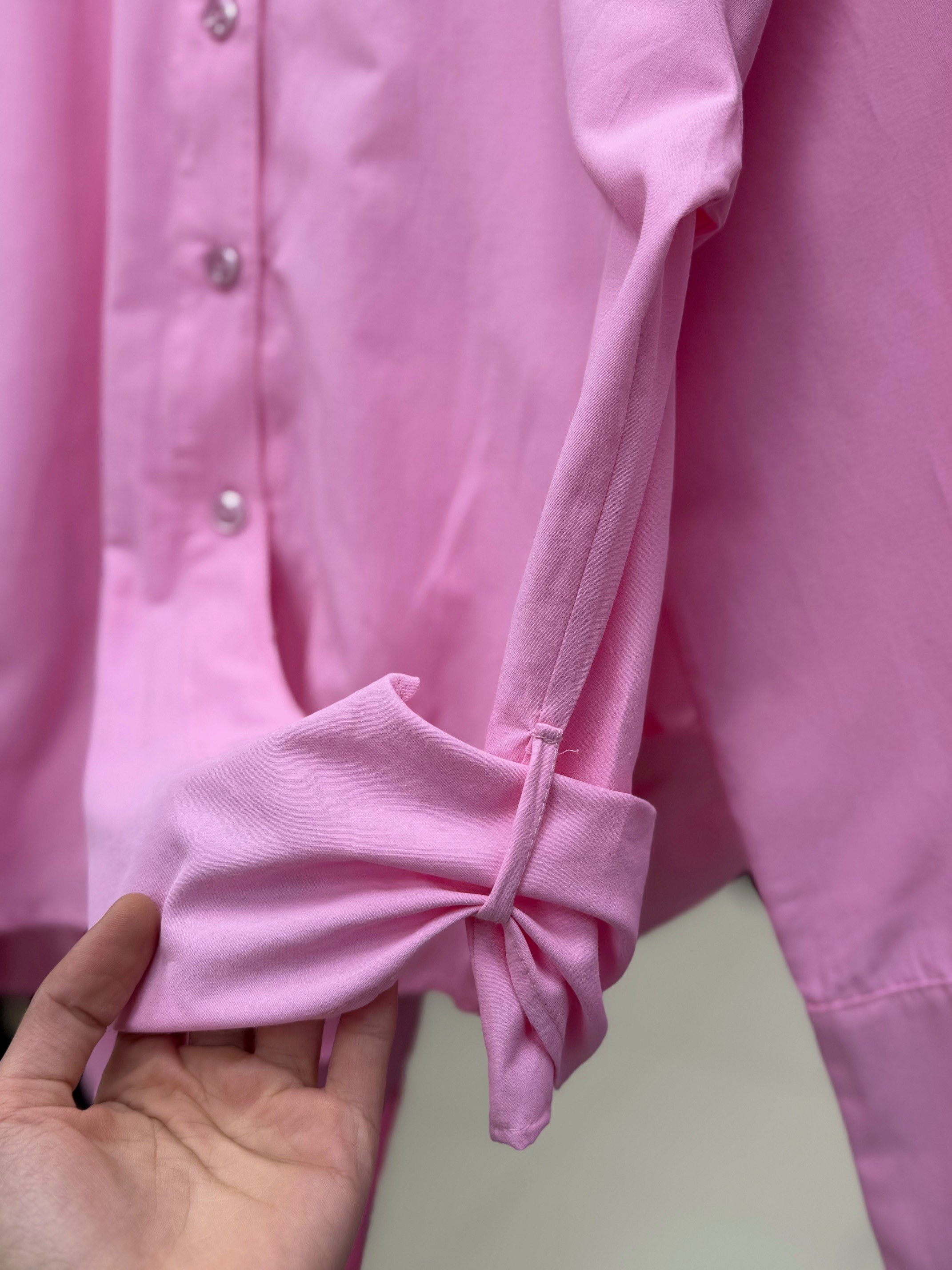 Pamira Belden Bağlamalı Gömlek-BN4205 Pembe