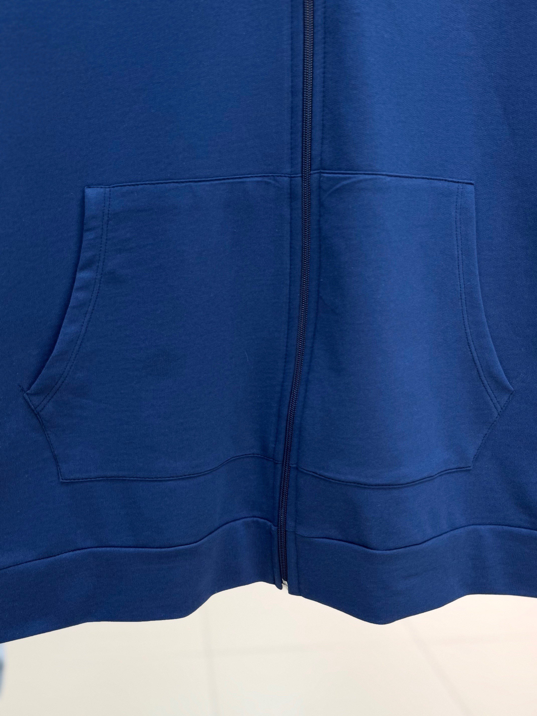 Reyuna Kangru Cepli Fermuarlı İki İp Hırka-BN4248 Lacivert