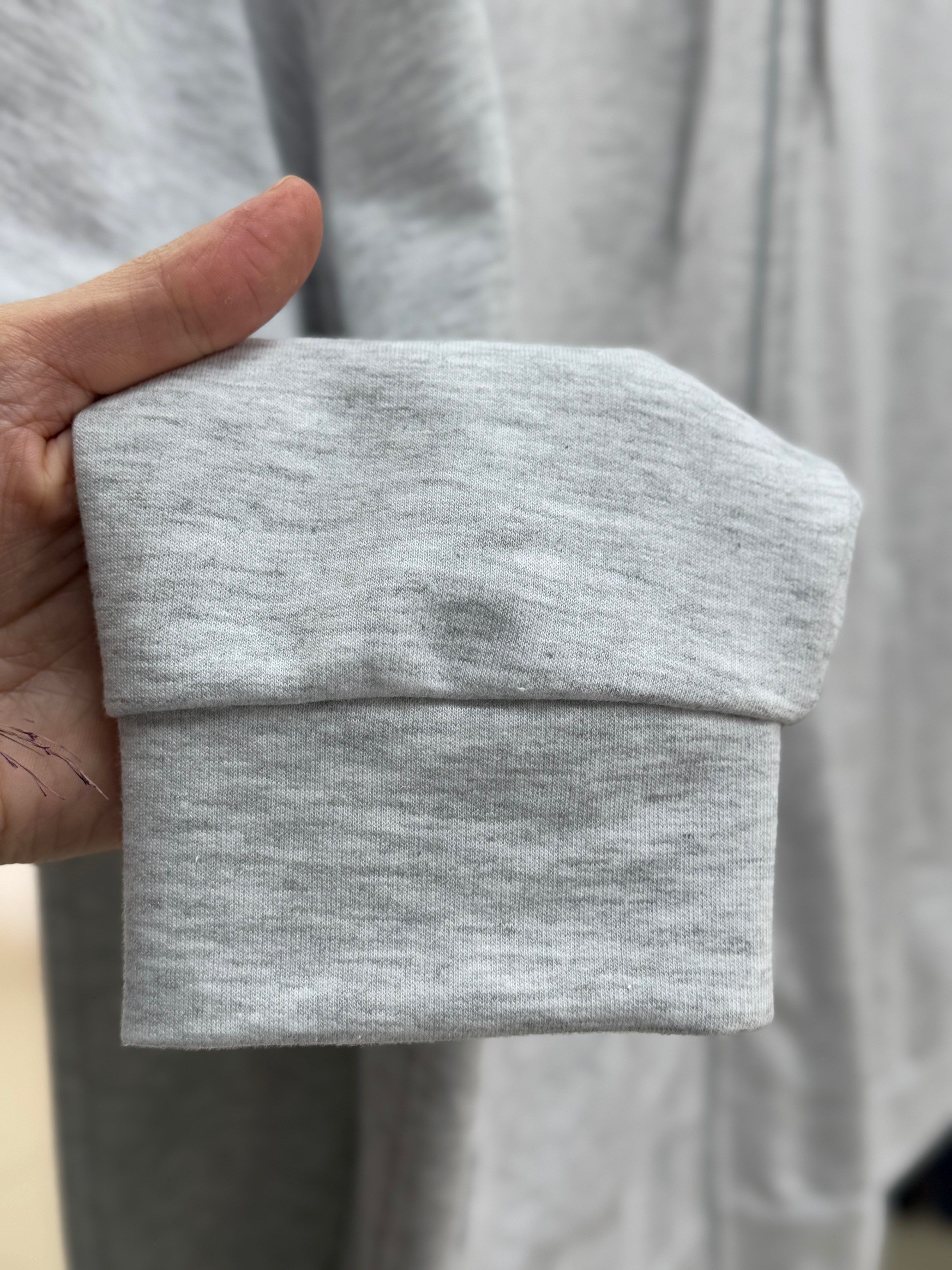 Reyuna Kangru Cepli Fermuarlı İki İp Hırka-BN4248 Gri