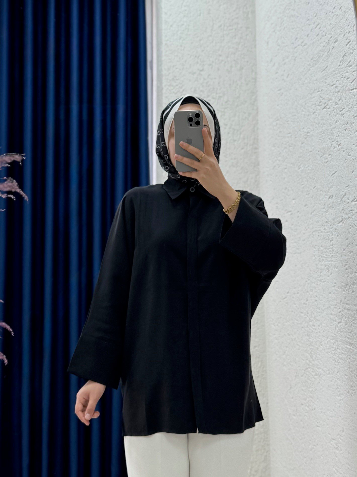 Sanisa Tek Cepli Düğmeli Düz Gömlek-Zİ2166 Siyah