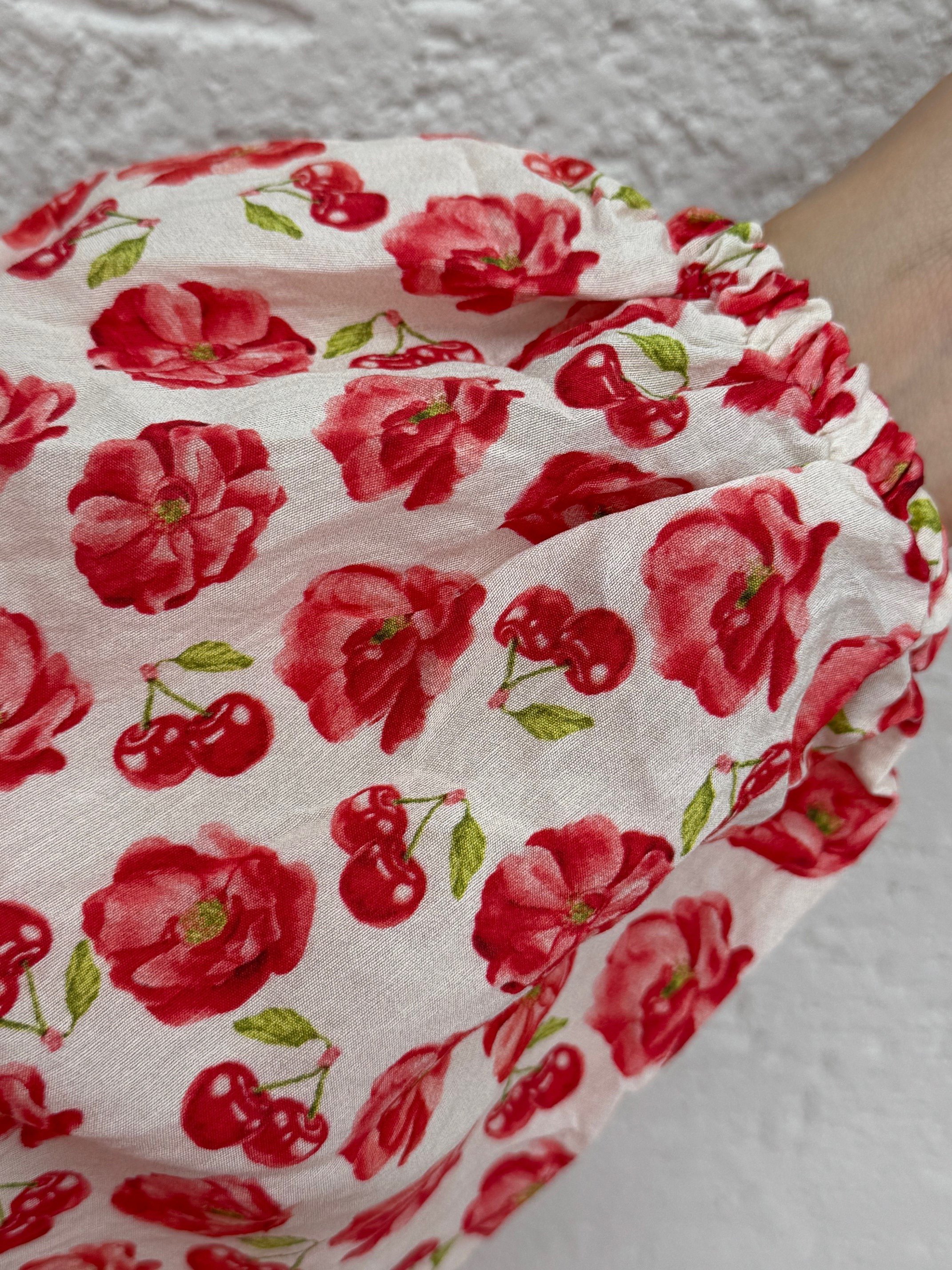 Serina Desenli Elbise-SA2559 Oranj