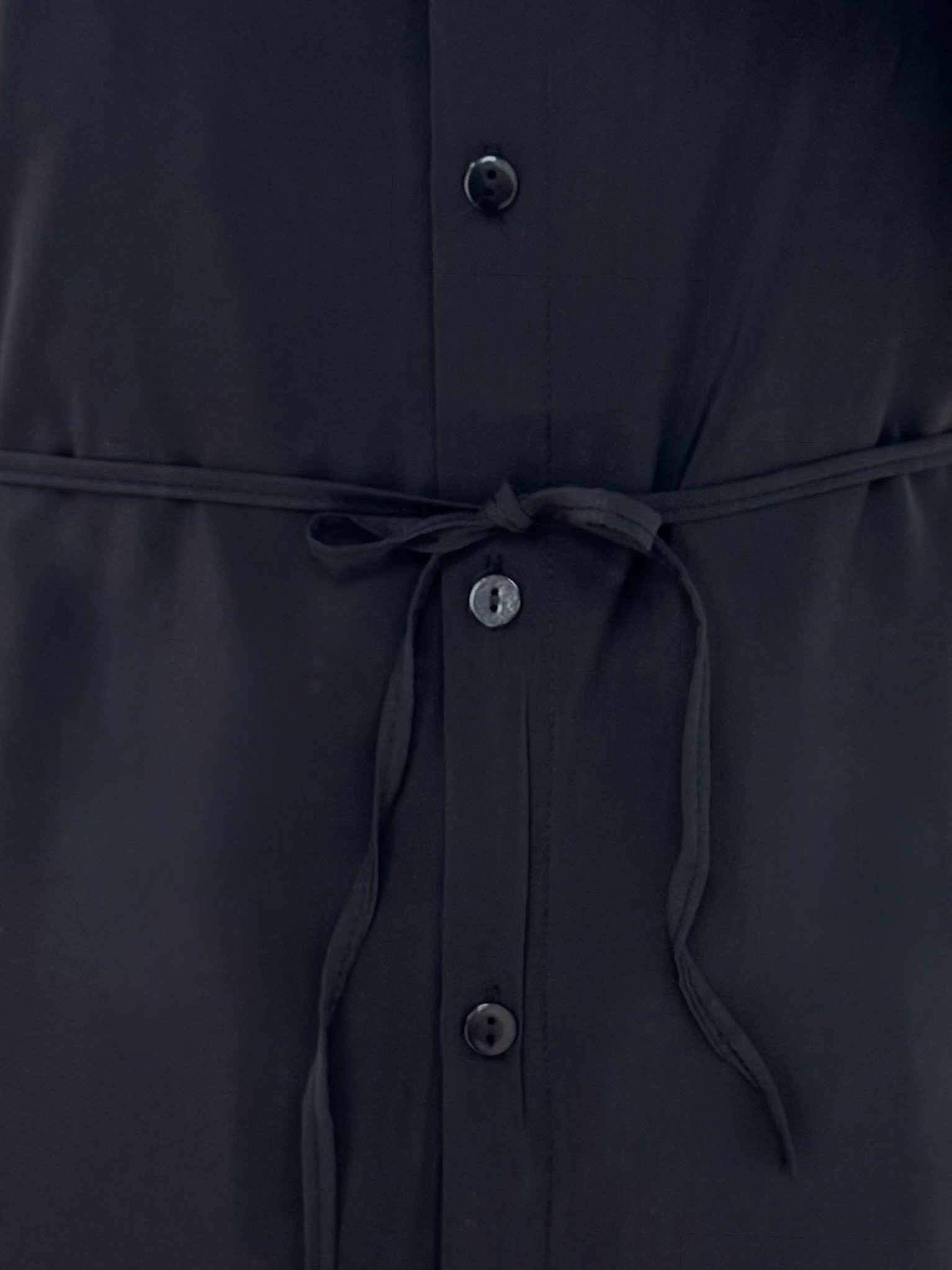 Seruna Geniş Kol Gömlek-Çİ513 Siyah