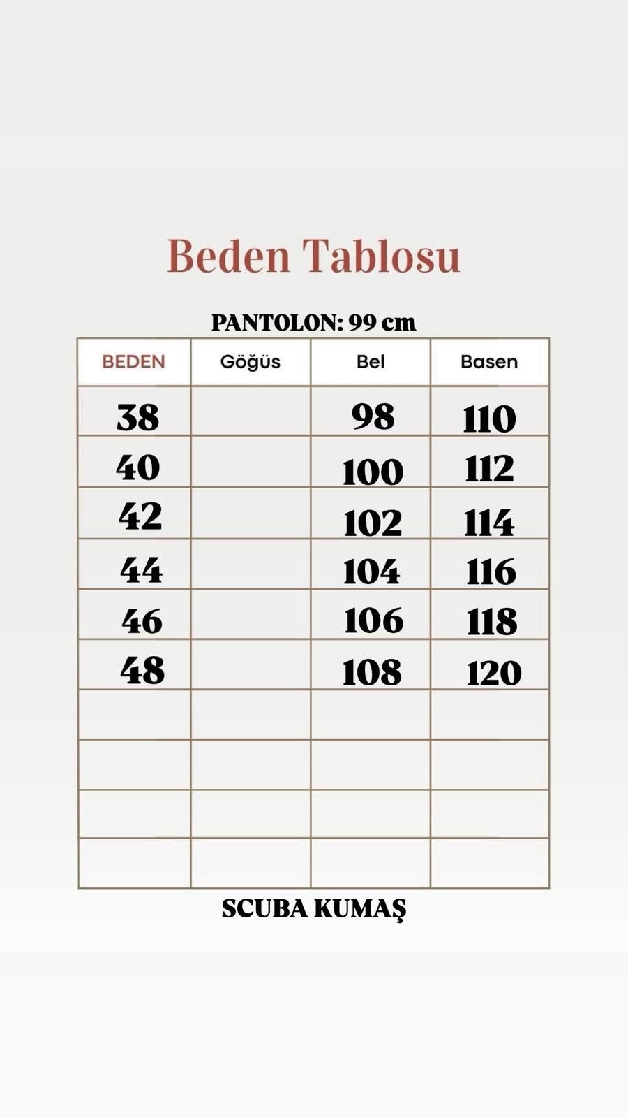 Sevira Paça Yırtmaçlı Skuba Dalgıç Pantolon-MT4887 Siyah
